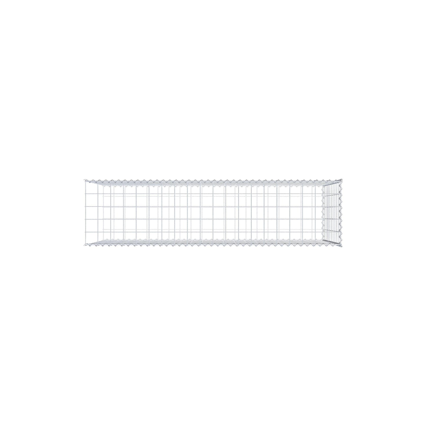 Opvokset gabion type 2 200 cm x 100 cm x 50 cm (L x H x D), maskestørrelse 10 cm x 10 cm, spiral