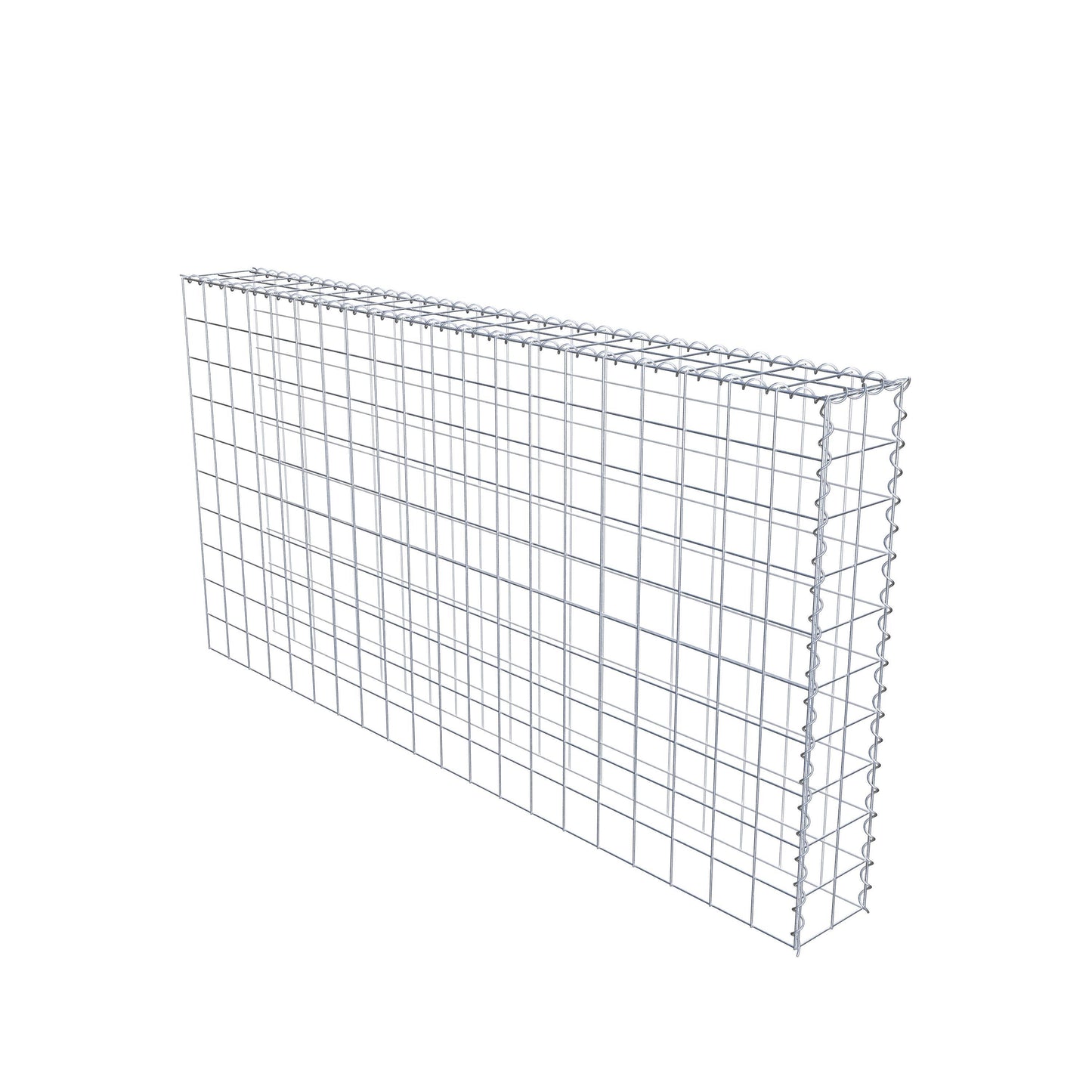 Extra gabion typ 4 200 cm x 100 cm x 20 cm (L x H x D), maskstorlek 10 cm x 10 cm, spiral