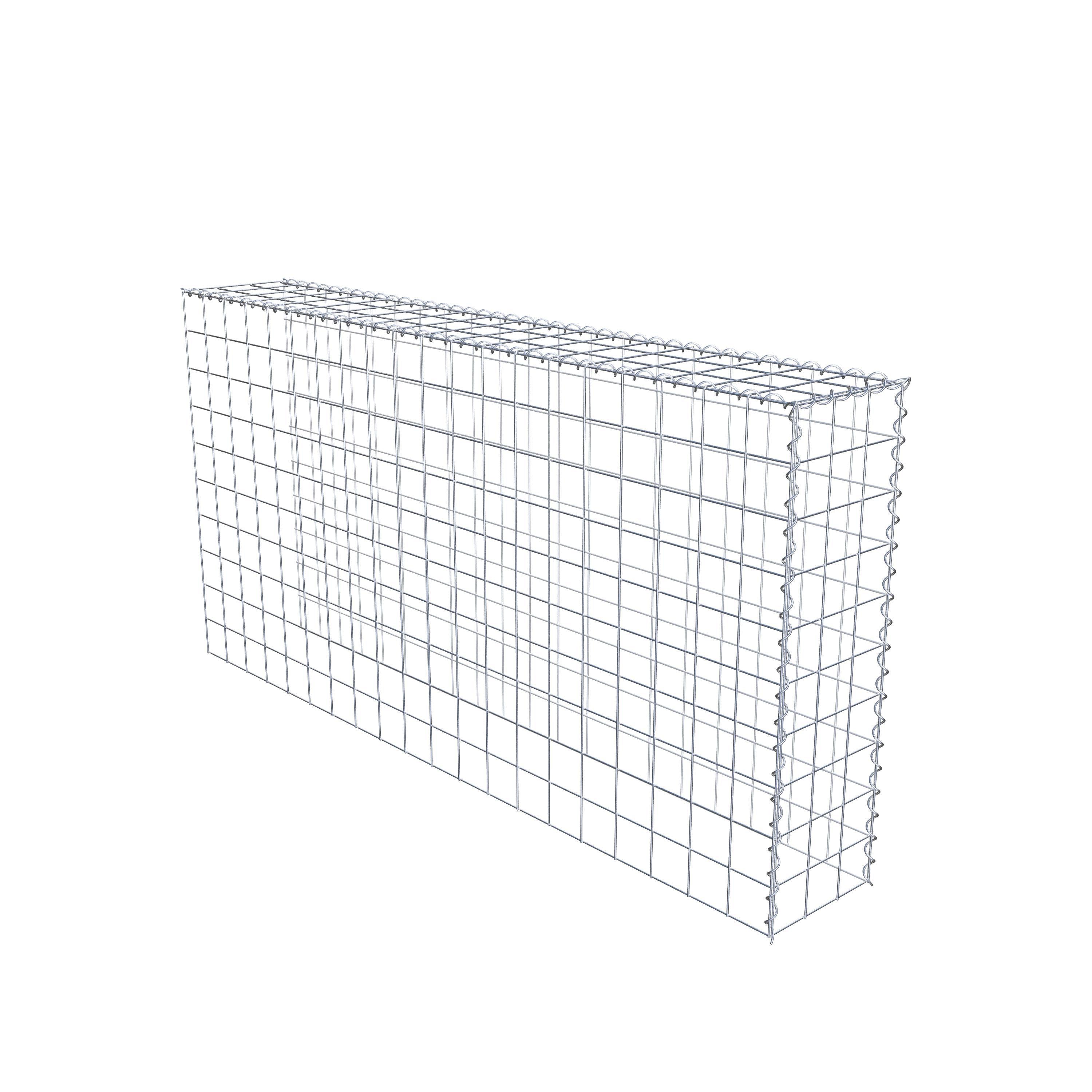 Extra gabion typ 4 200 cm x 100 cm x 30 cm (L x H x D), maskstorlek 10 cm x 10 cm, spiral