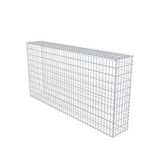 Gabion 200 cm x 100 cm x 30 cm (L x H x D), maskestørrelse 5 cm x 10 cm, spiral