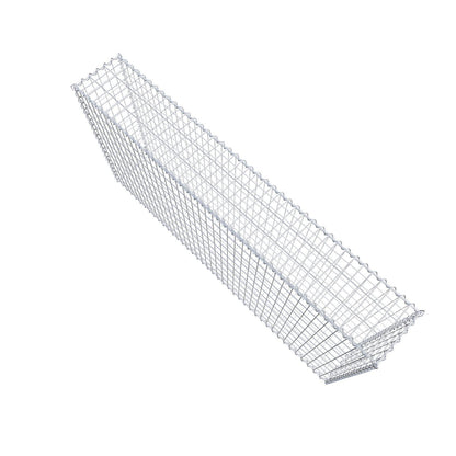 Gabion 200 cm x 100 cm x 30 cm (L x H x D), maskstorlek 5 cm x 10 cm, spiral