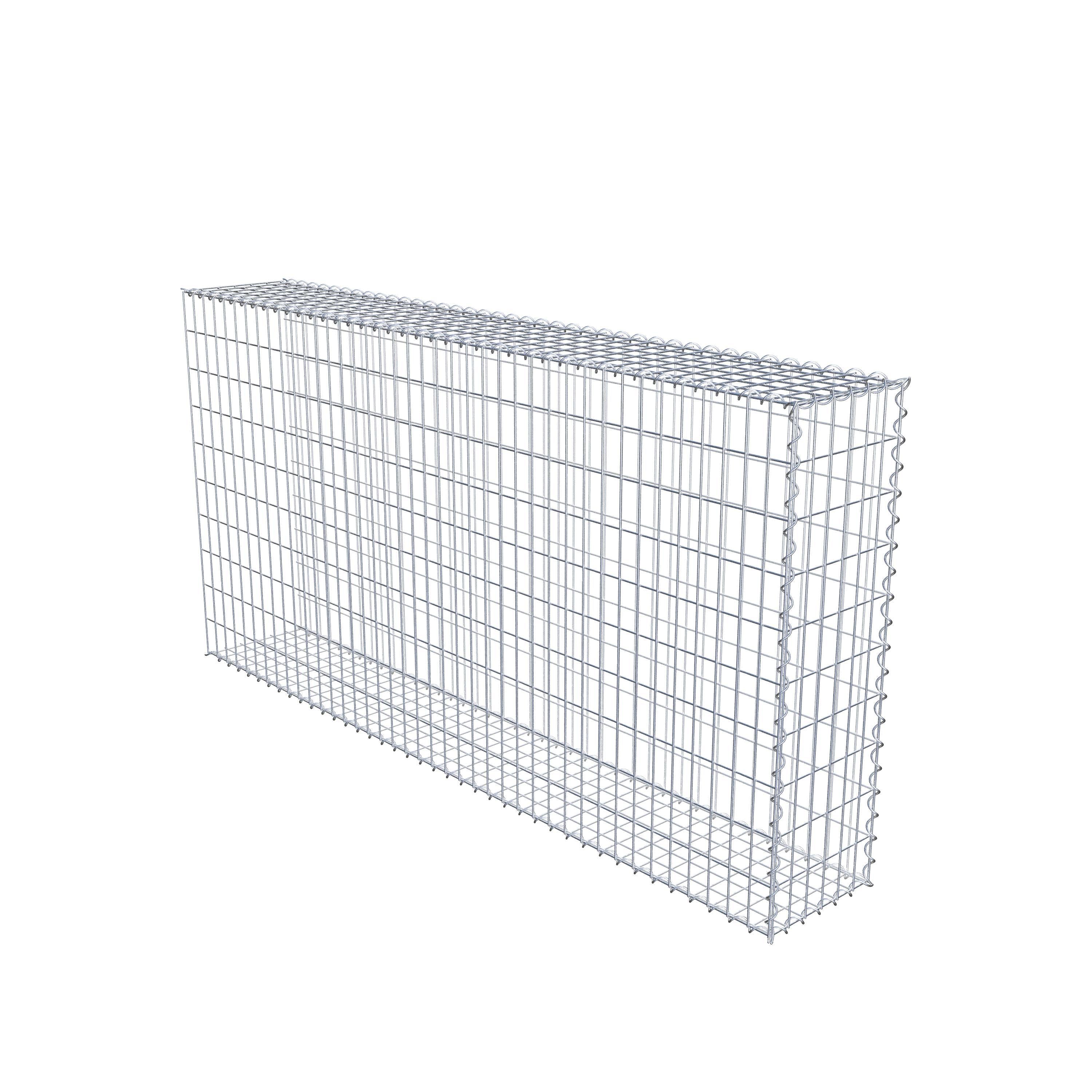 Grown-on gabion type 2 200 cm x 100 cm x 30 cm (L x H x D), mesh size 5 cm x 10 cm, spiral