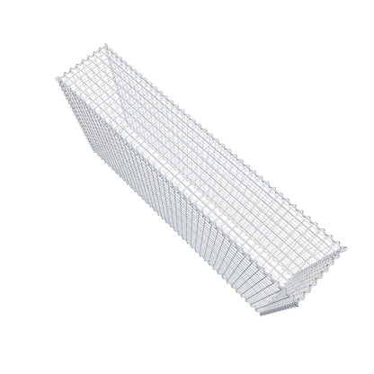 Gabion 200 cm x 100 cm x 40 cm (L x H x D), maskestørrelse 5 cm x 5 cm, spiral