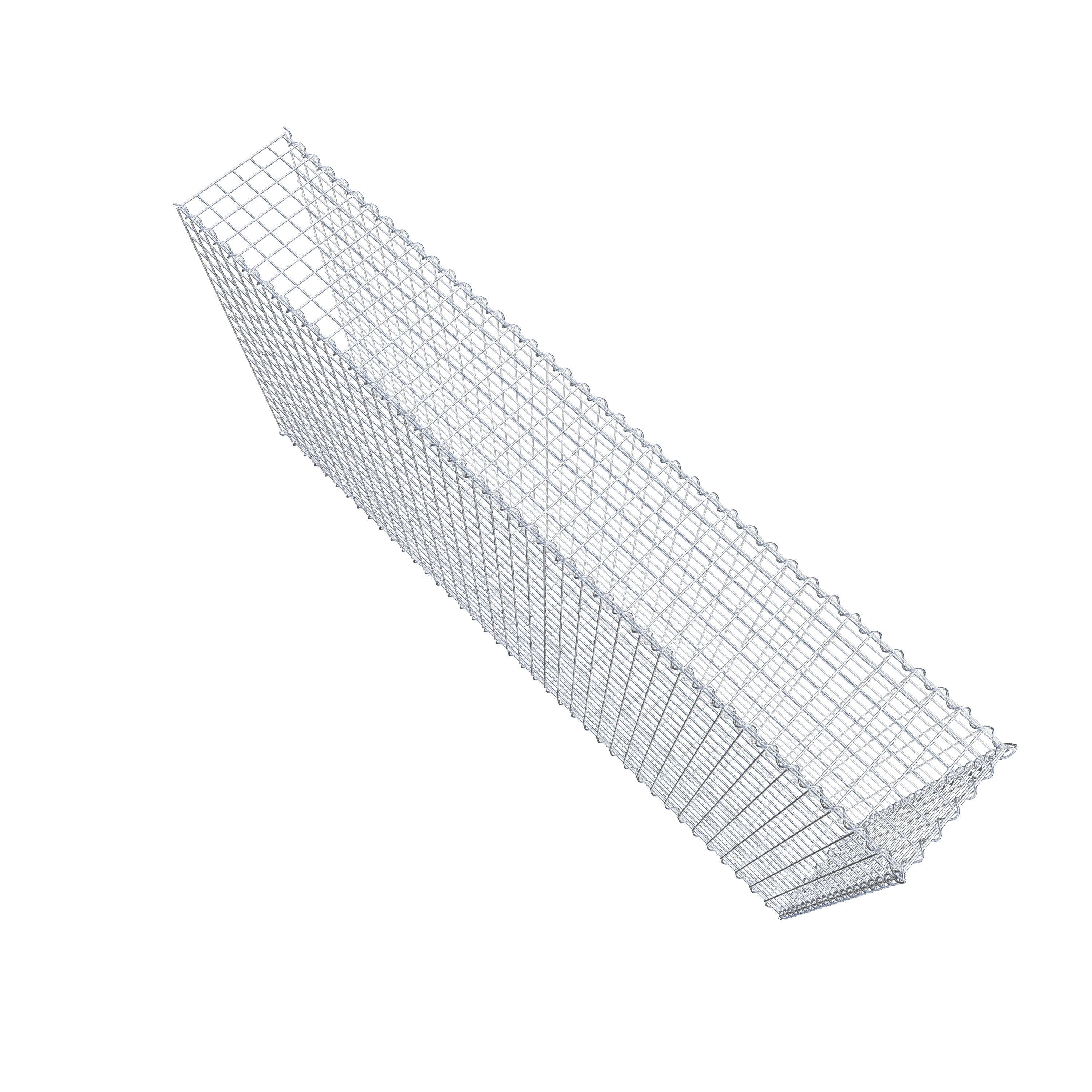 Add-on schanskorf type 2 200 cm x 100 cm x 30 cm (L x H x D), maaswijdte 5 cm x 5 cm, spiraalvormig