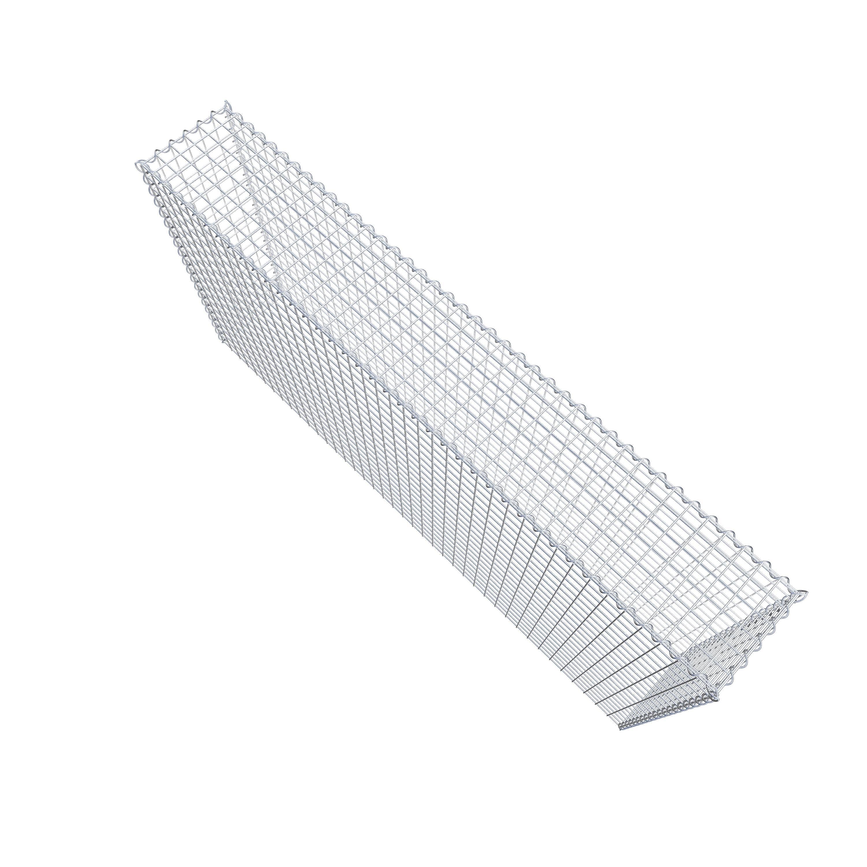 Add-on schanskorf type 3 200 cm x 100 cm x 30 cm (L x H x D), maaswijdte 5 cm x 5 cm, spiraalvormig