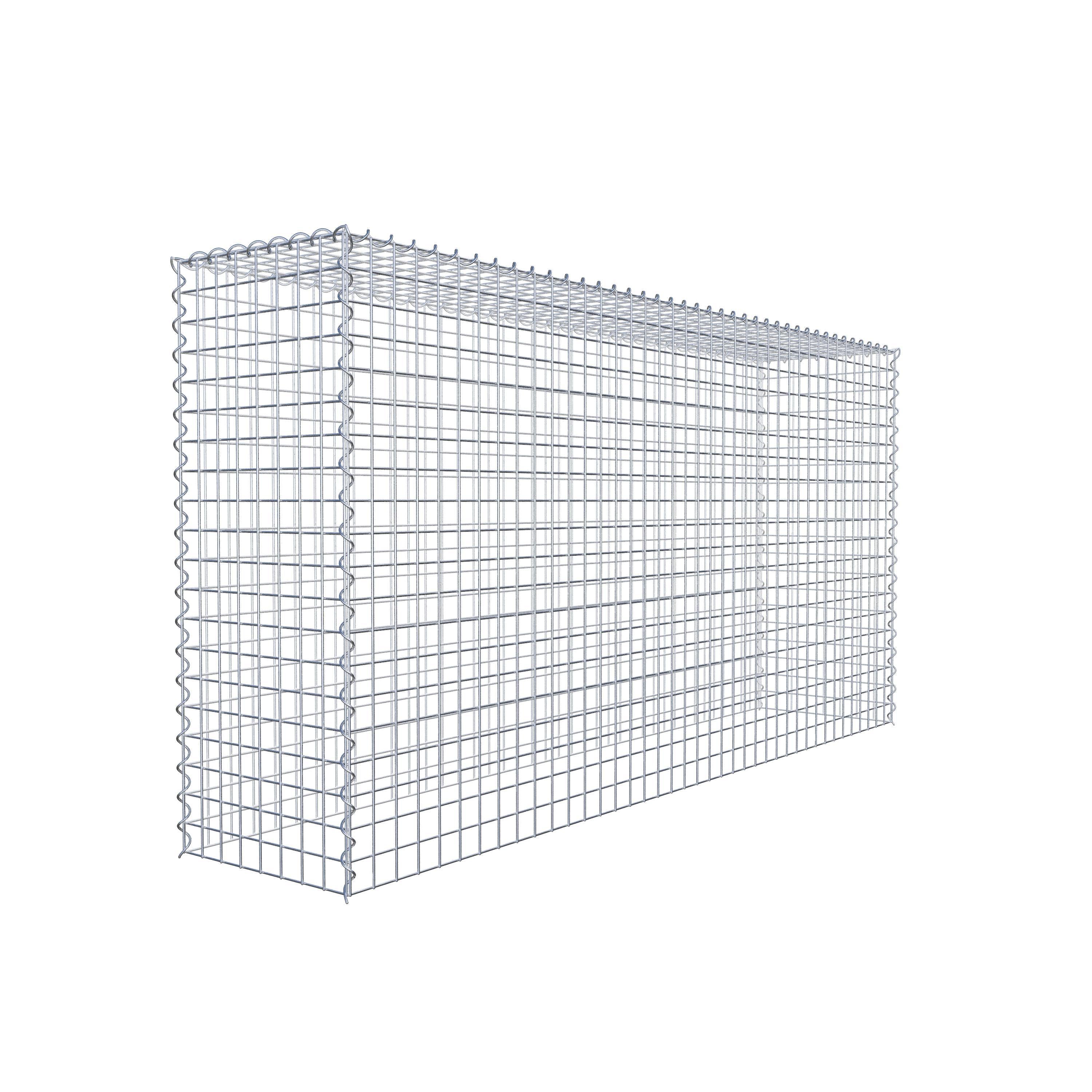 Gabião Tipo 3 200 cm x 100 cm x 40 cm (C x A x P), malhagem 5 cm x 5 cm, espiral