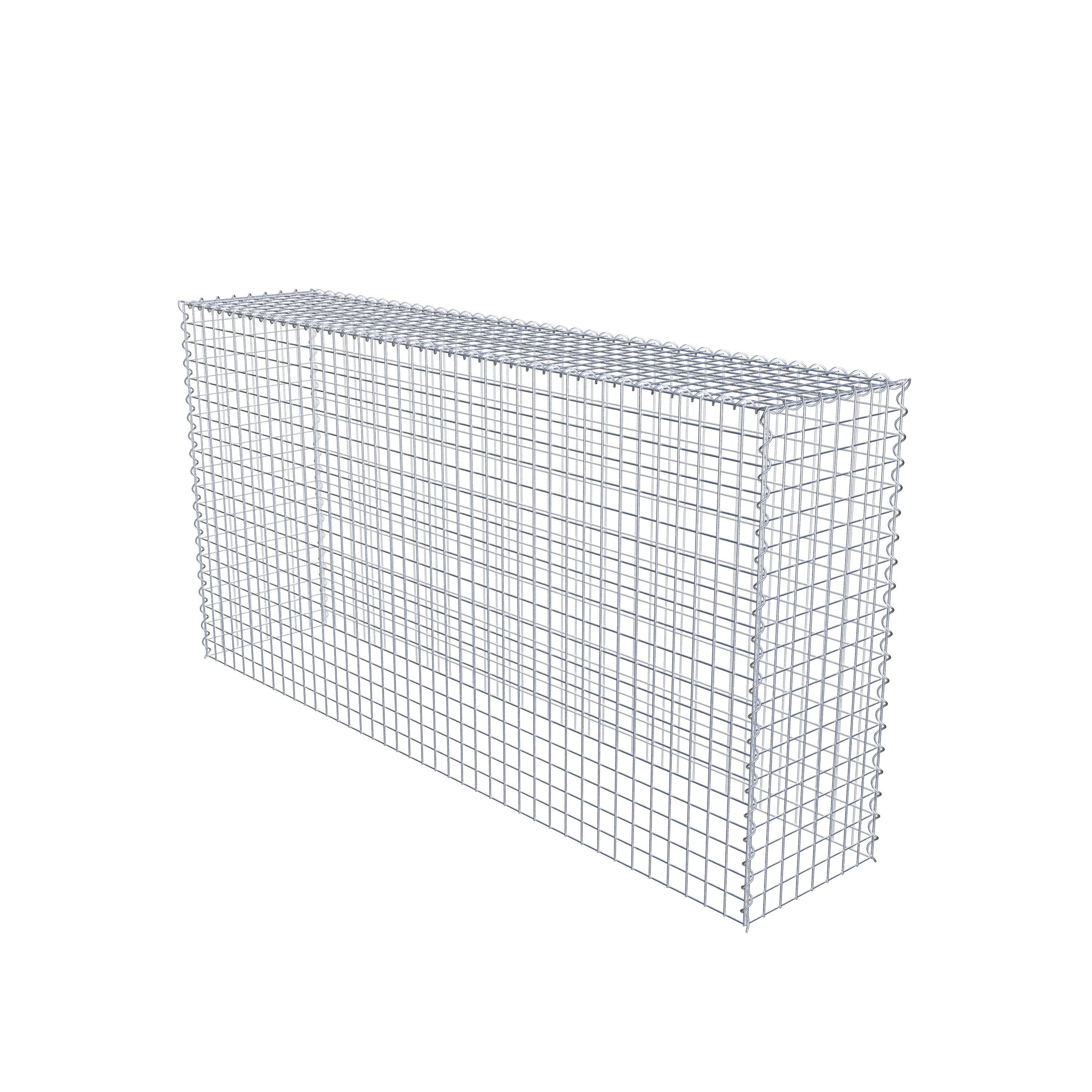 Extra gabion typ 3 200 cm x 100 cm x 40 cm (L x H x D), maskstorlek 5 cm x 5 cm, spiral