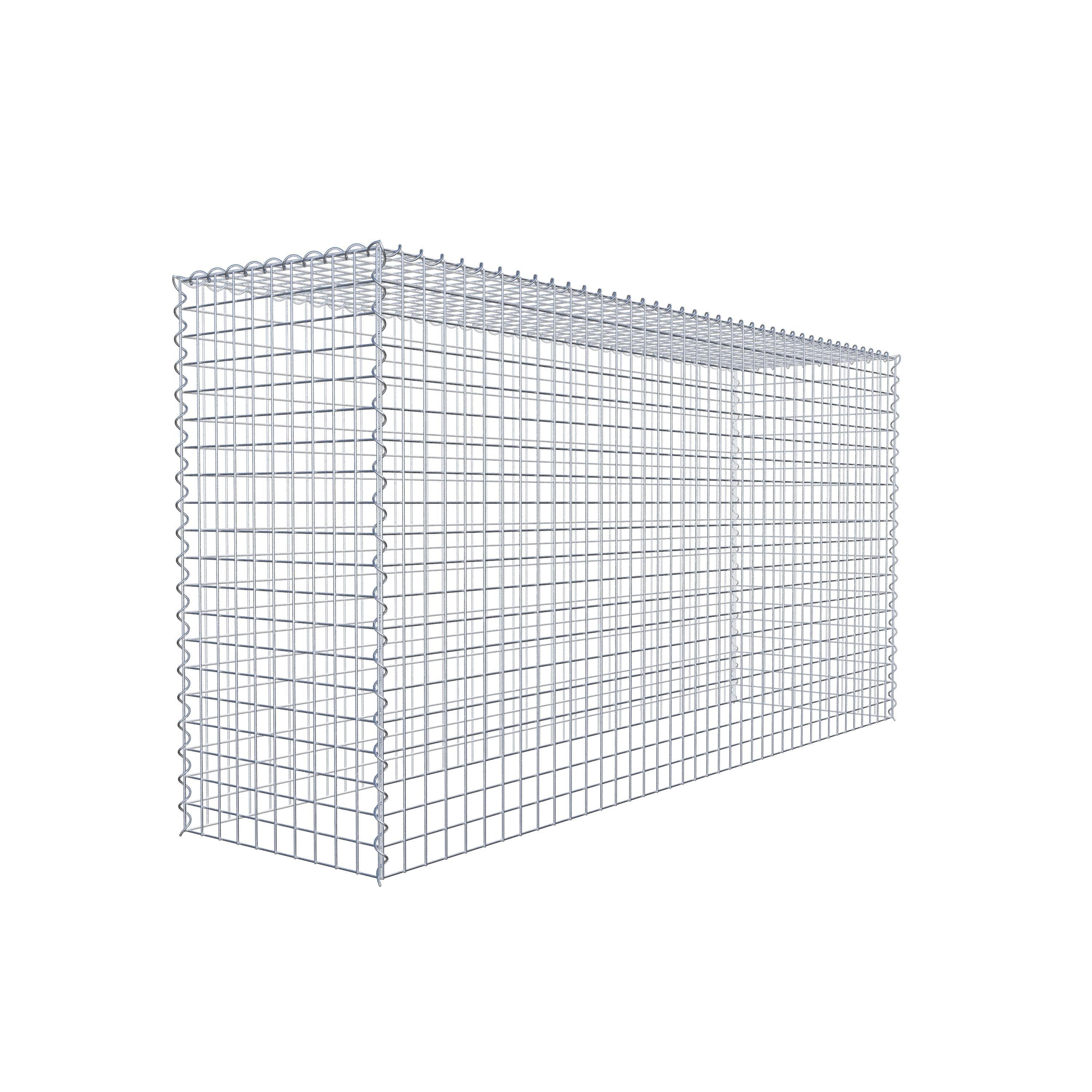 Grown-on gabion type 3 200 cm x 100 cm x 50 cm (L x H x D), mesh size 5 cm x 5 cm, spiral