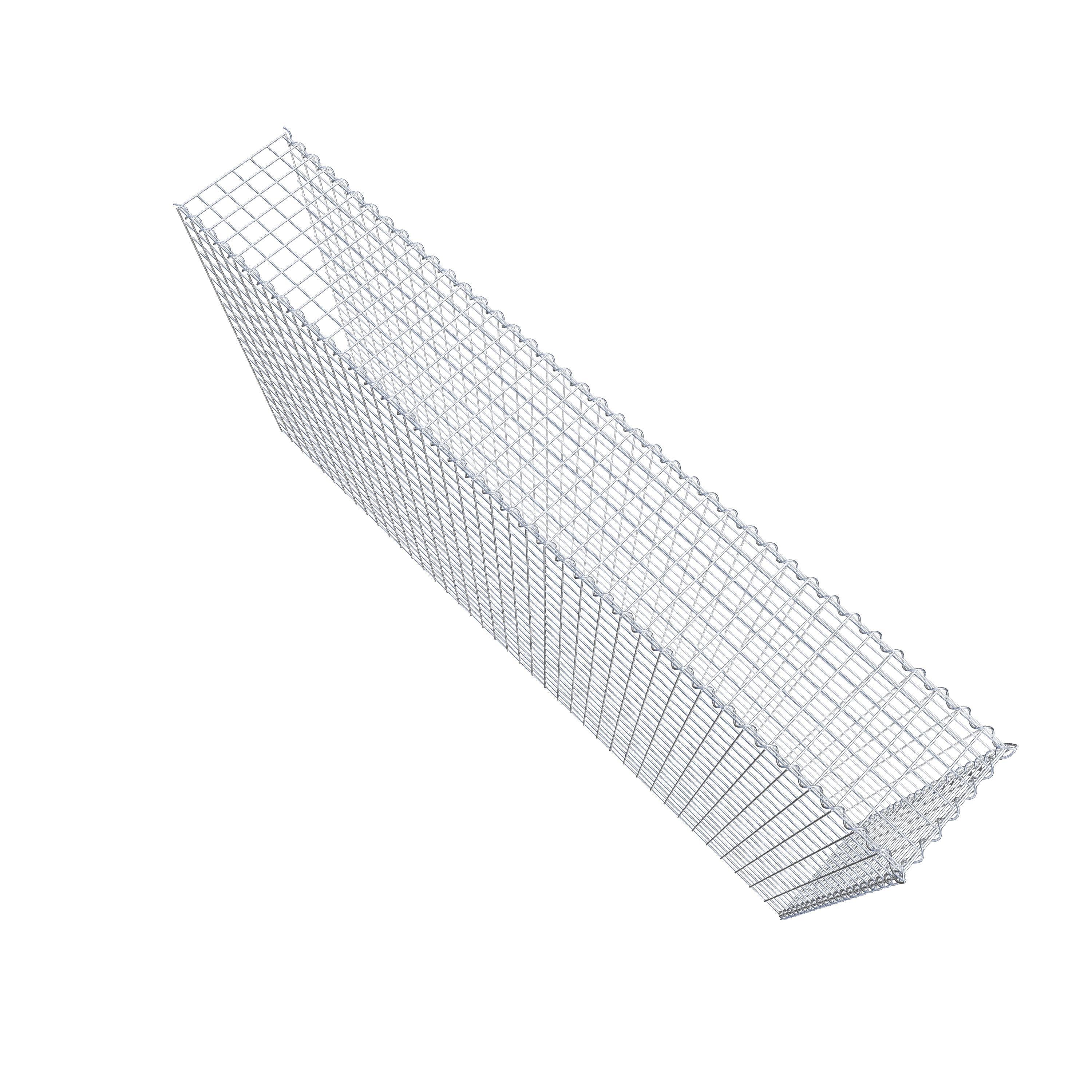 Add-on schanskorf type 4 200 cm x 100 cm x 30 cm (L x H x D), maaswijdte 5 cm x 5 cm, spiraalvormig