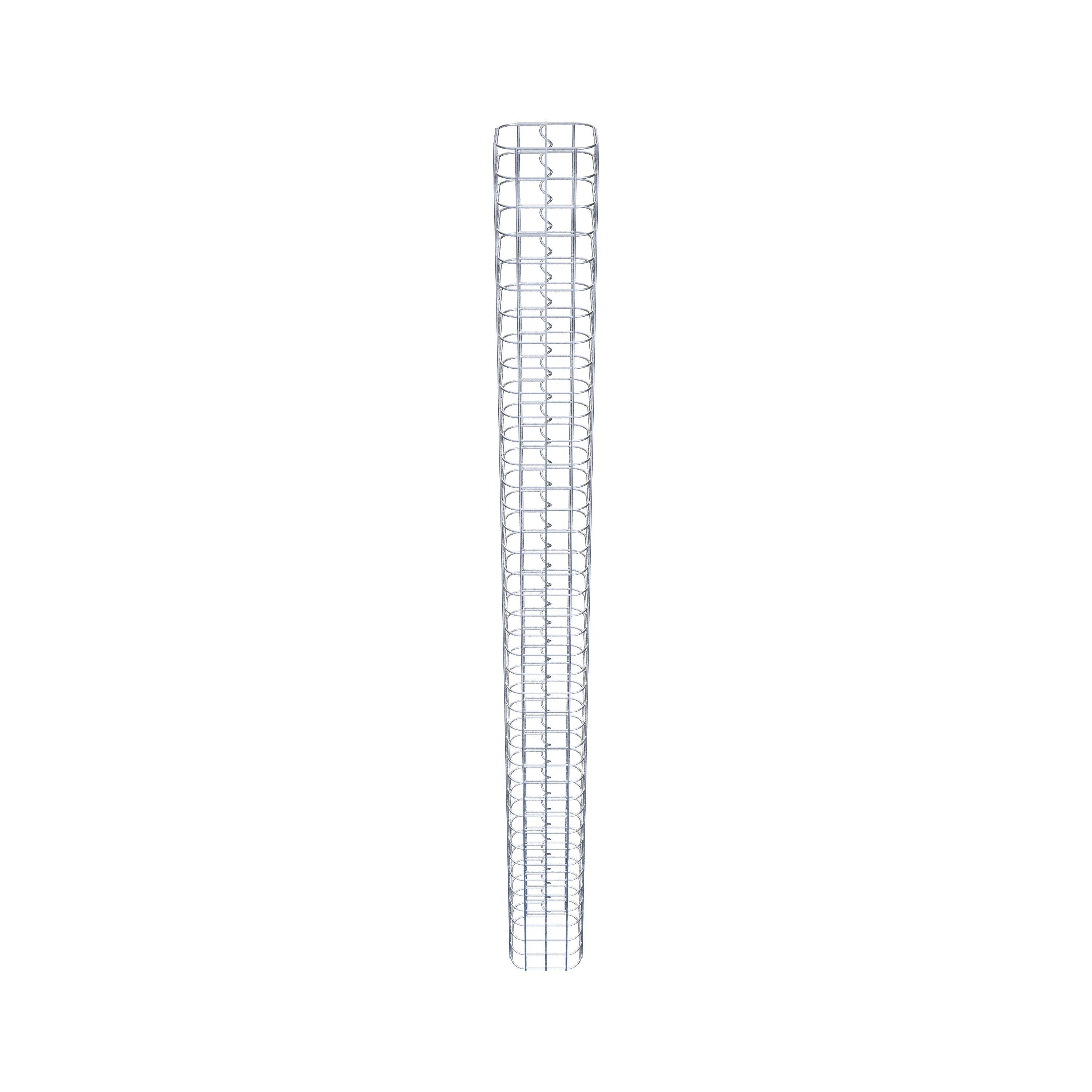 Columna rectangular de gaviones galvanizados en caliente, 17 cm x 17 cm, 200 cm de altura, MW 5 cm x 5 cm