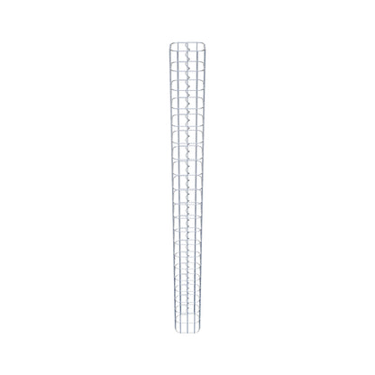 Colonne de gabion carrée galvanisée à chaud, 17 cm x 17 cm, hauteur 200 cm, MW 5 cm x 10 cm