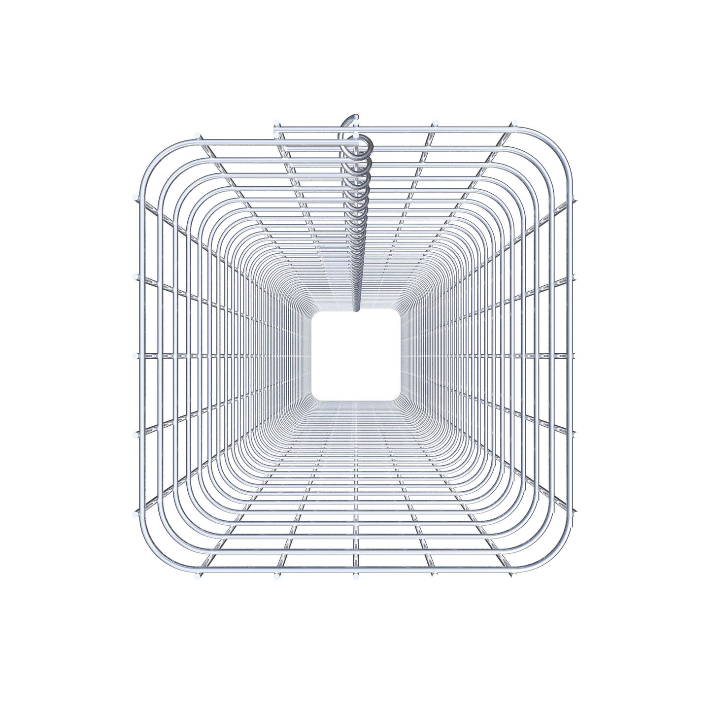 Colonne de gabion carrée galvanisée à chaud, 27 cm x 27 cm, 200 cm de hauteur, MW 5 cm x 5 cm