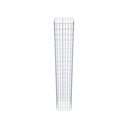 Gabion column, square, hot-dip galvanized, 32 cm x 32 cm, 200 cm height, MW 5 x 10 cm