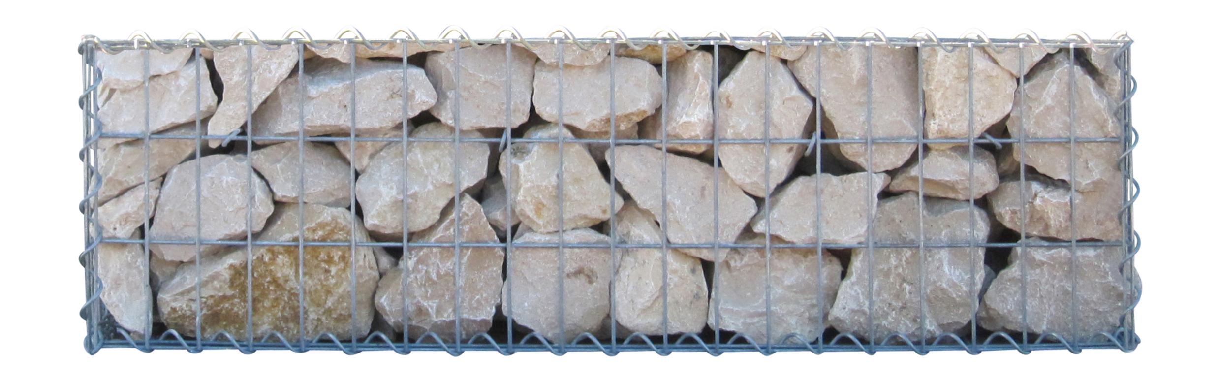 Gabion 100 cm x 30 cm x 30 cm (L x H x D), maskestørrelse 5 cm x 10 cm, spiral