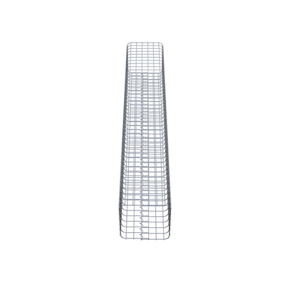 Gabion column, square, hot-dip galvanized, 32 cm x 32 cm, 200 cm high, MW 5 cm x 5 cm