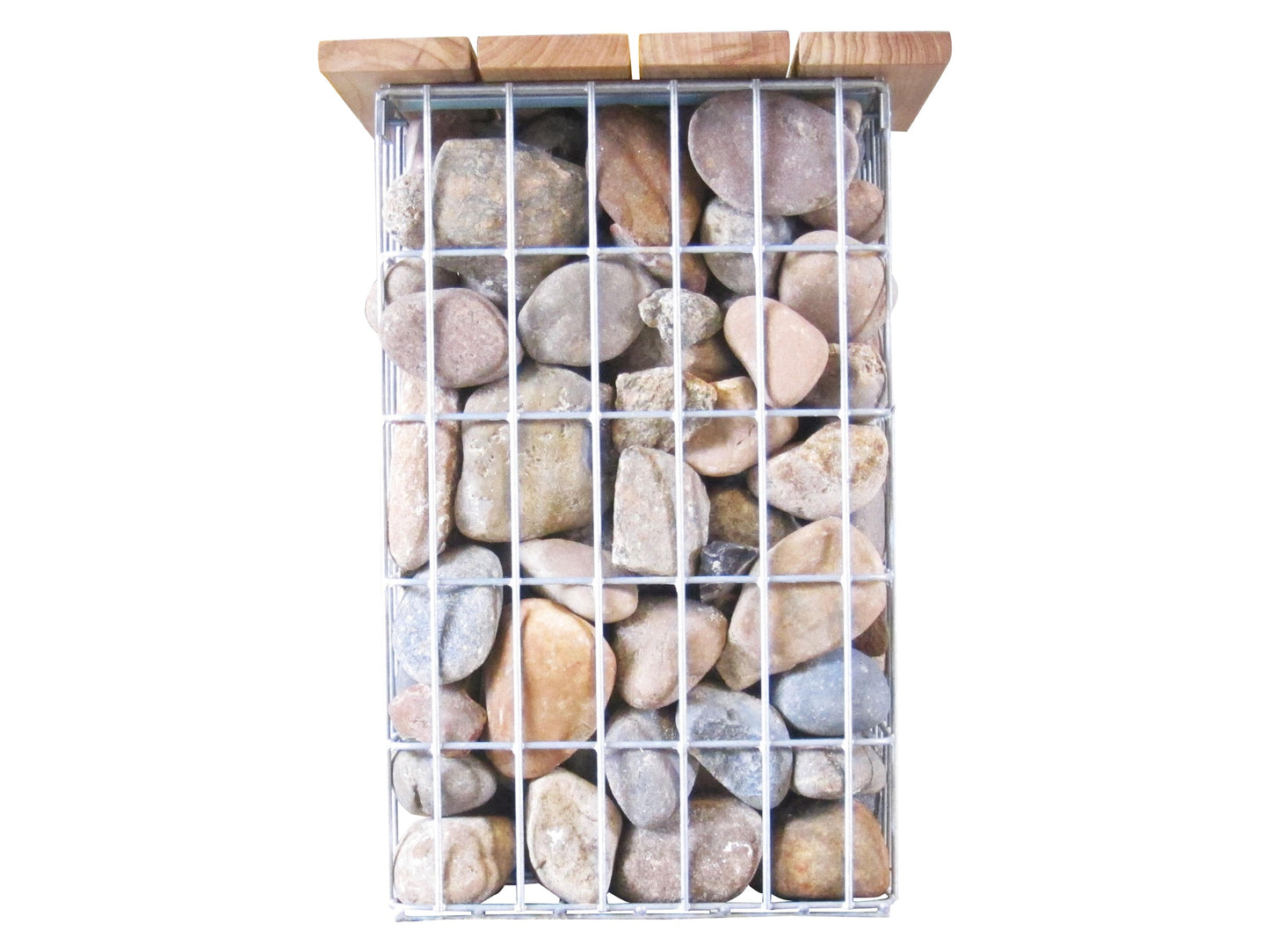 Varmförzinkad pall MW 5 x 10 cm, TEAK