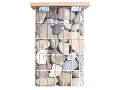 Varmförzinkad pall MW 5 x 10 cm, TEAK