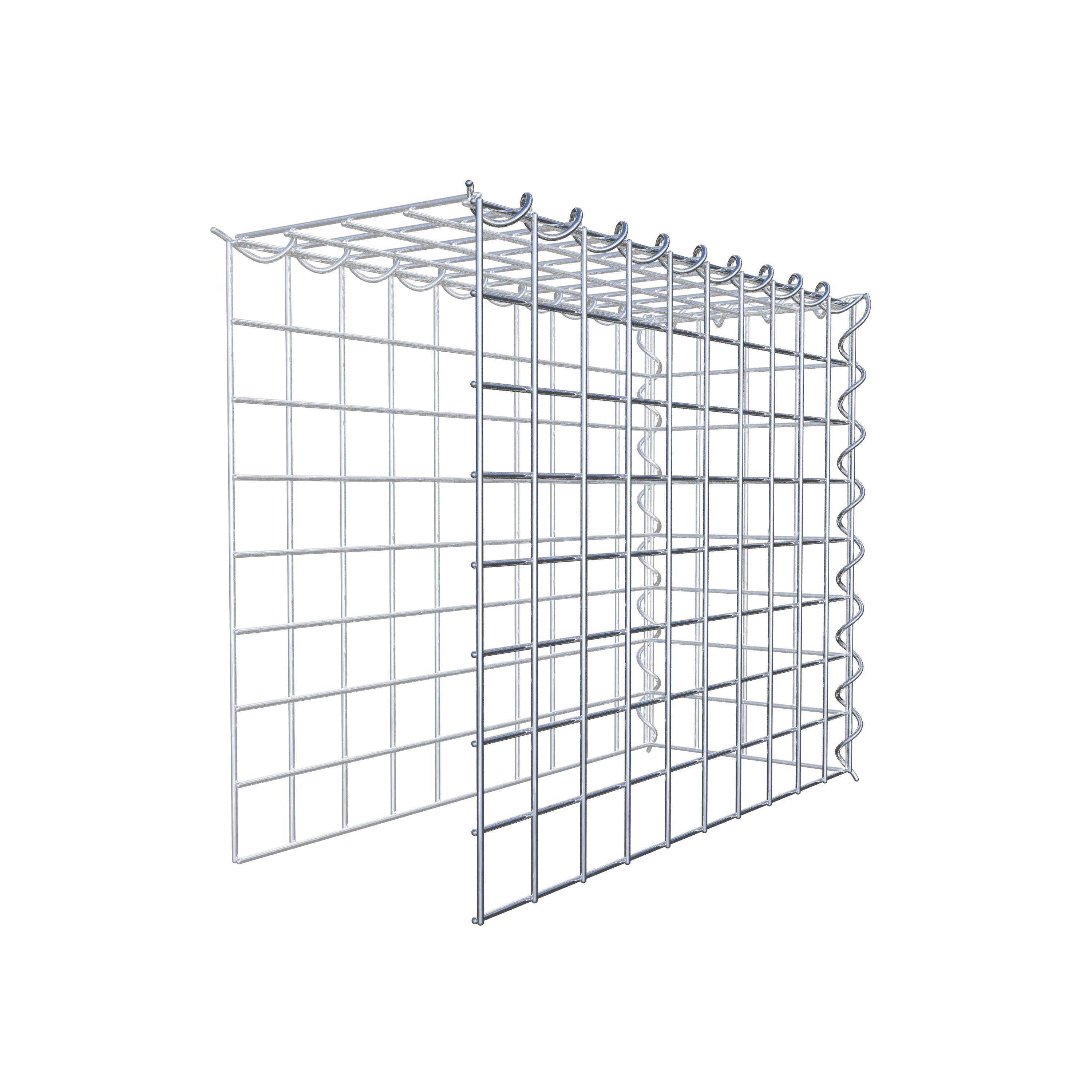 Grown-on gabion type 4 50 cm x 40 cm x 20 cm (L x H x D), mesh size 5 cm x 5 cm, spiral