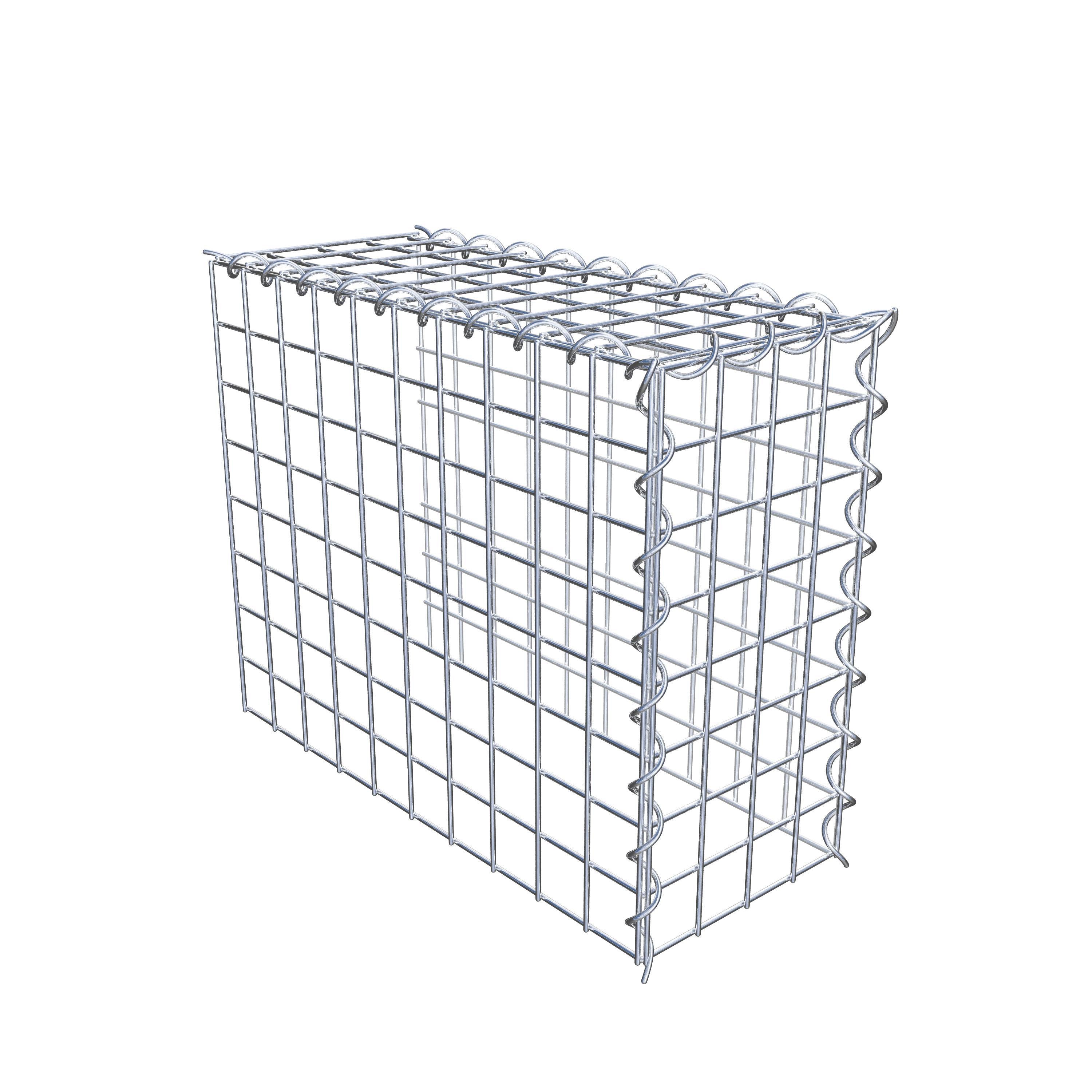 Grown-on gabion type 4 50 cm x 40 cm x 20 cm (L x H x D), mesh size 5 cm x 5 cm, spiral