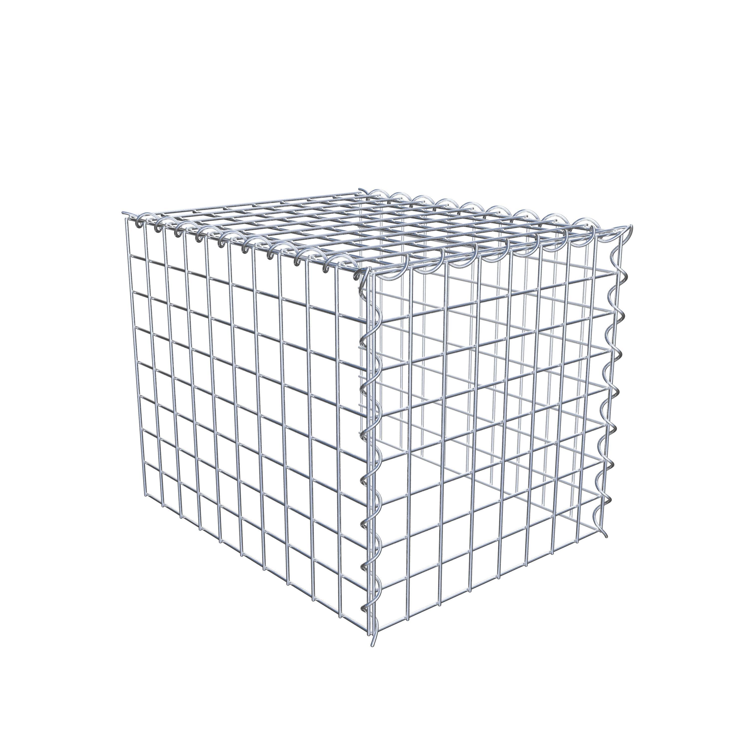 Grown-on gabion type 4 50 cm x 40 cm x 40 cm (L x H x D), mesh size 5 cm x 5 cm, spiral