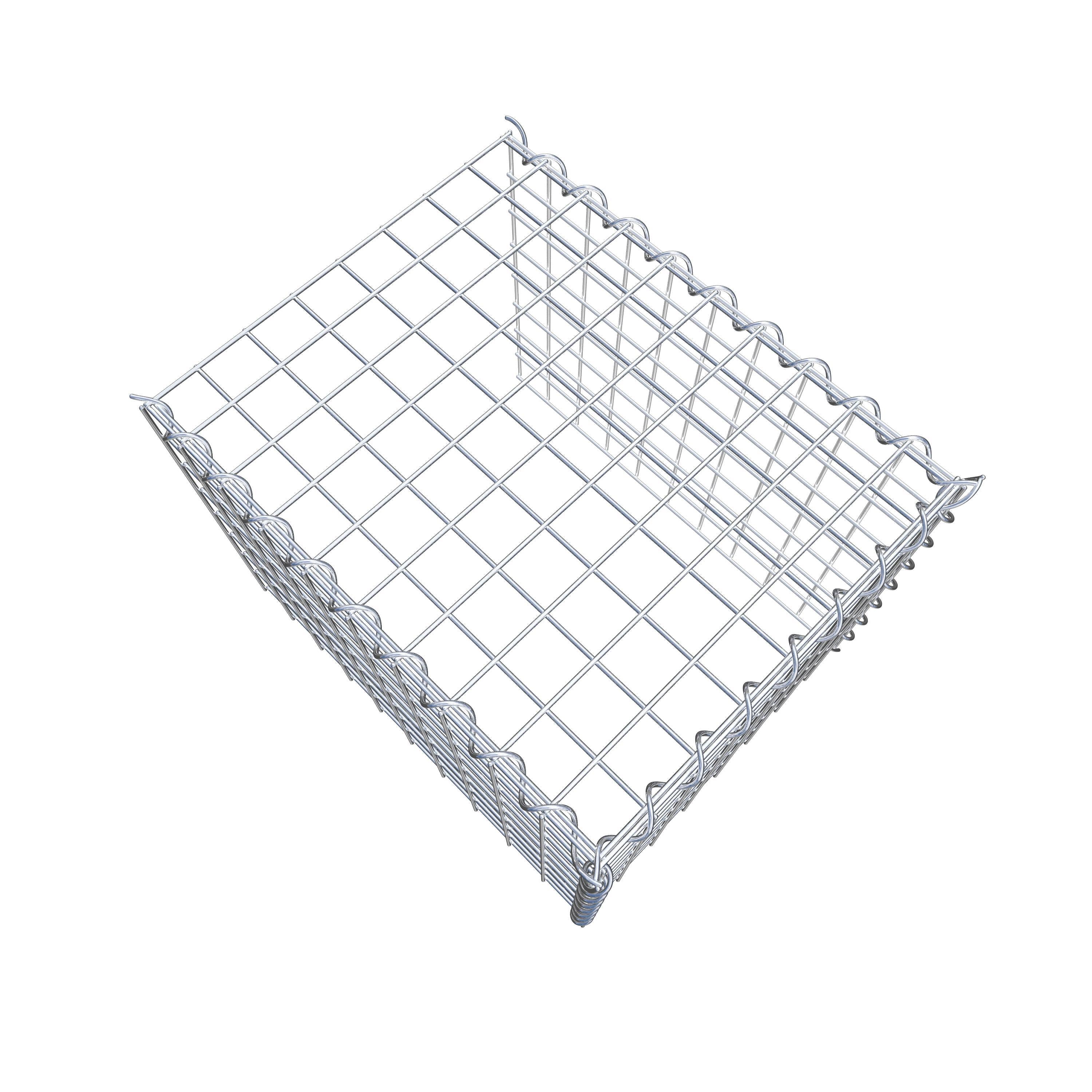 Grown-on gabion type 4 50 cm x 40 cm x 40 cm (L x H x D), mesh size 5 cm x 5 cm, spiral