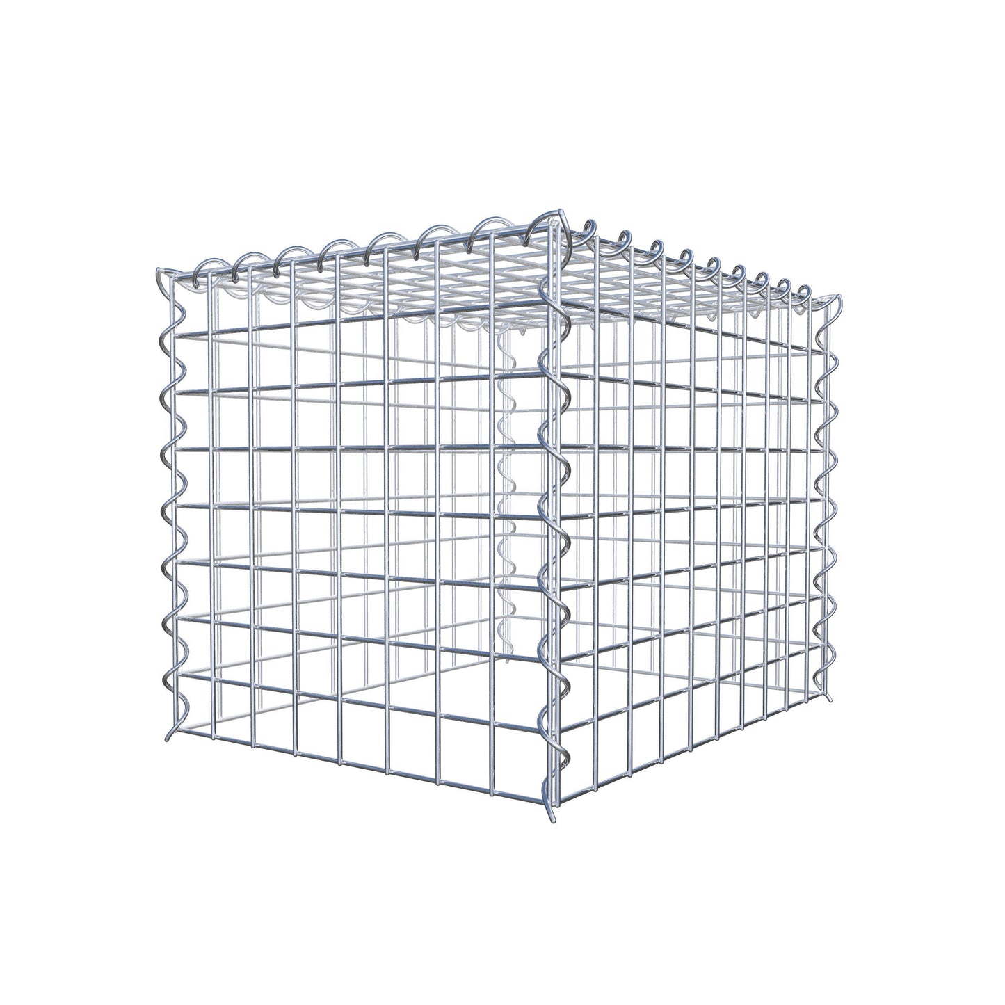 Gabion rapporté type 3 50 cm x 40 cm x 40 cm (L x H x P), mailles 5 cm x 5 cm, spirale