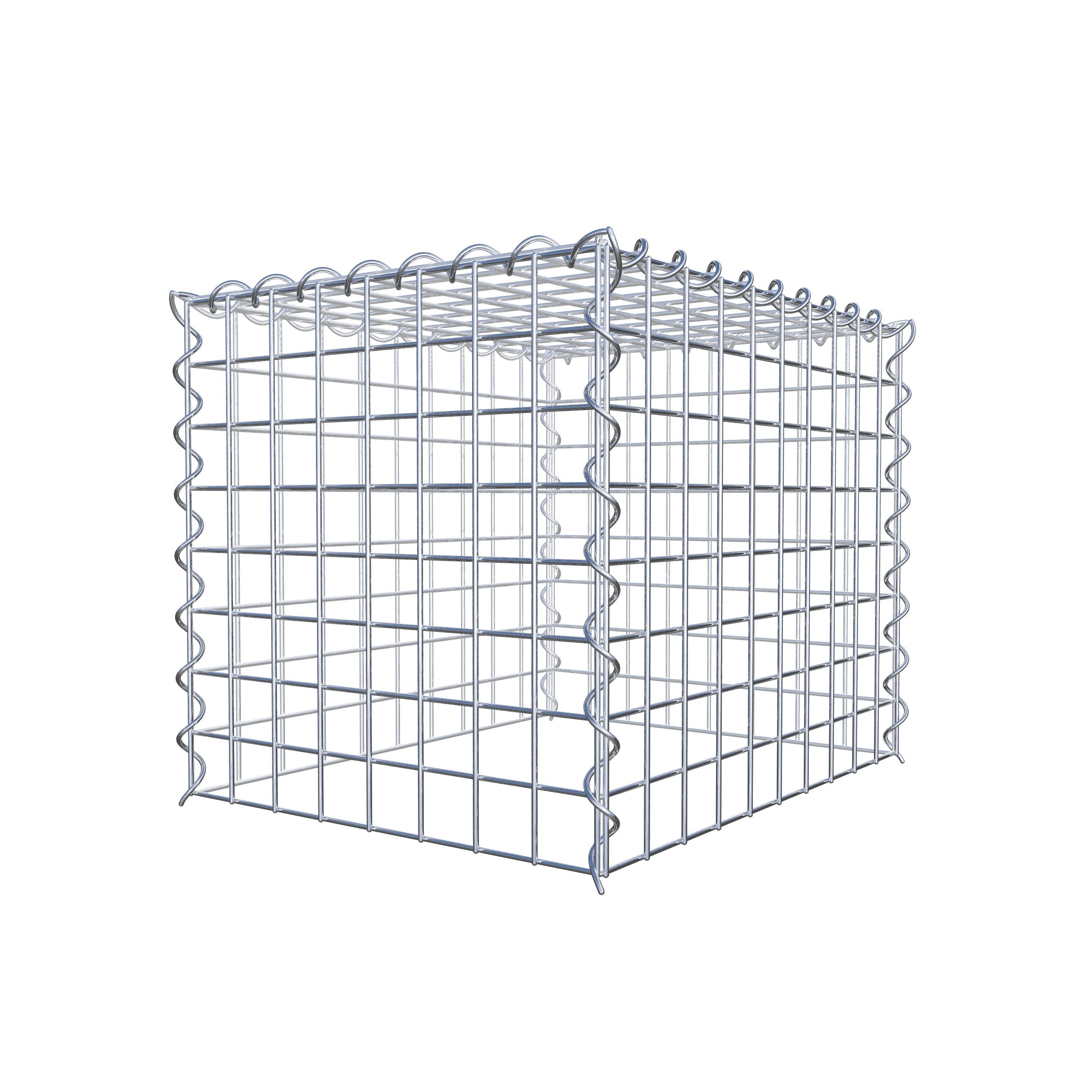 Add-on schanskorf type 3 50 cm x 40 cm x 40 cm (L x H x D), maaswijdte 5 cm x 5 cm, spiraalvormig