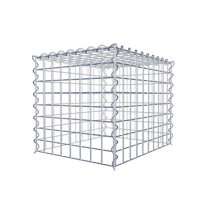 Gabion rapporté type 3 50 cm x 40 cm x 40 cm (L x H x P), mailles 5 cm x 5 cm, spirale