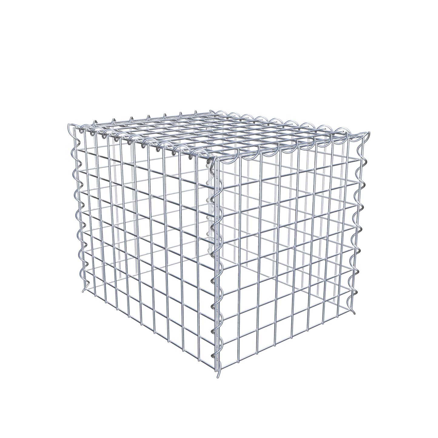 Gabion rapporté type 3 50 cm x 40 cm x 40 cm (L x H x P), mailles 5 cm x 5 cm, spirale