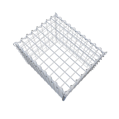 Gabion rapporté type 3 50 cm x 40 cm x 40 cm (L x H x P), mailles 5 cm x 5 cm, spirale