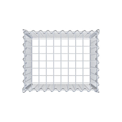Gabion rapporté type 3 50 cm x 40 cm x 40 cm (L x H x P), mailles 5 cm x 5 cm, spirale