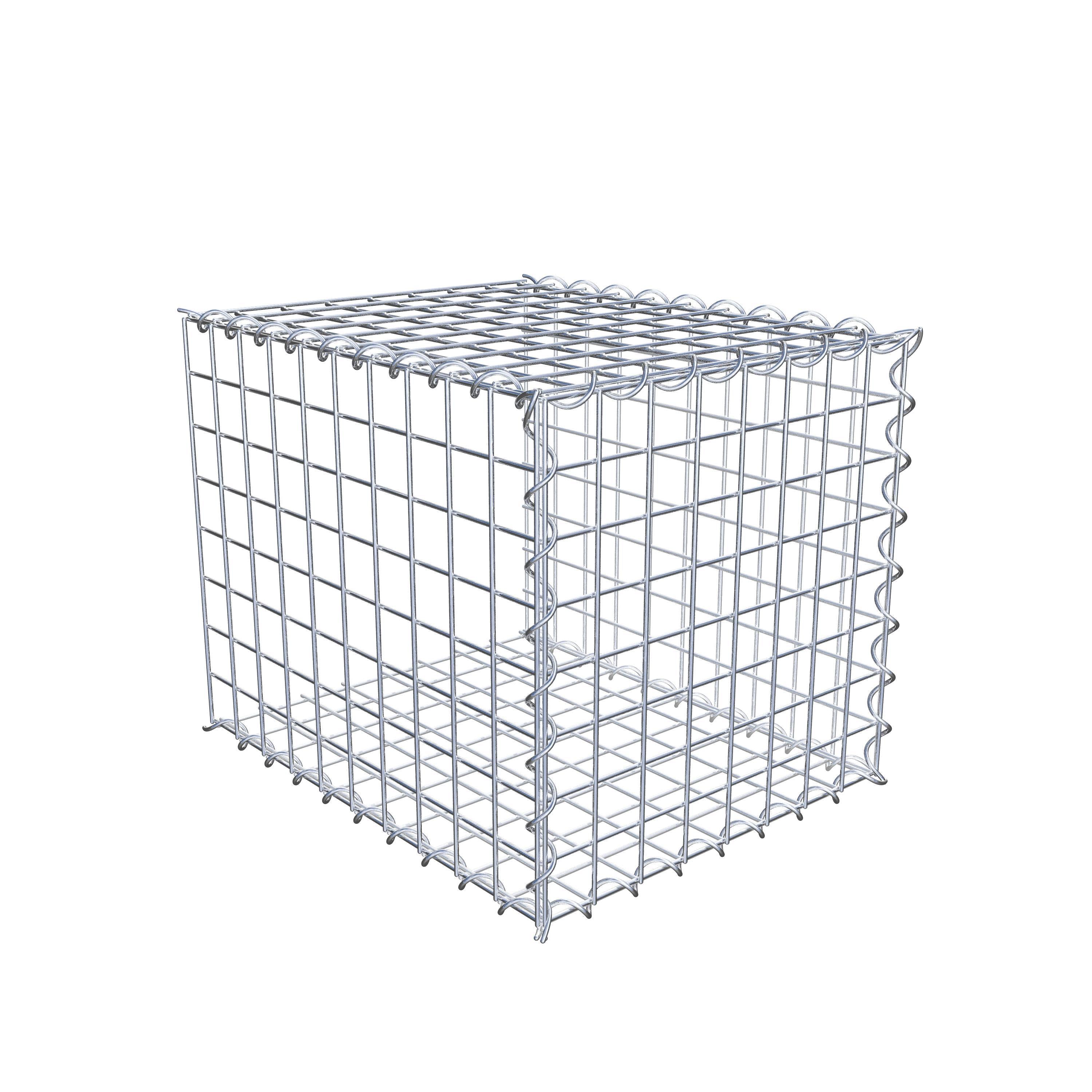 Opvokset gabion type 2 50 cm x 40 cm x 40 cm (L x H x D), maskestørrelse 5 cm x 5 cm, spiral