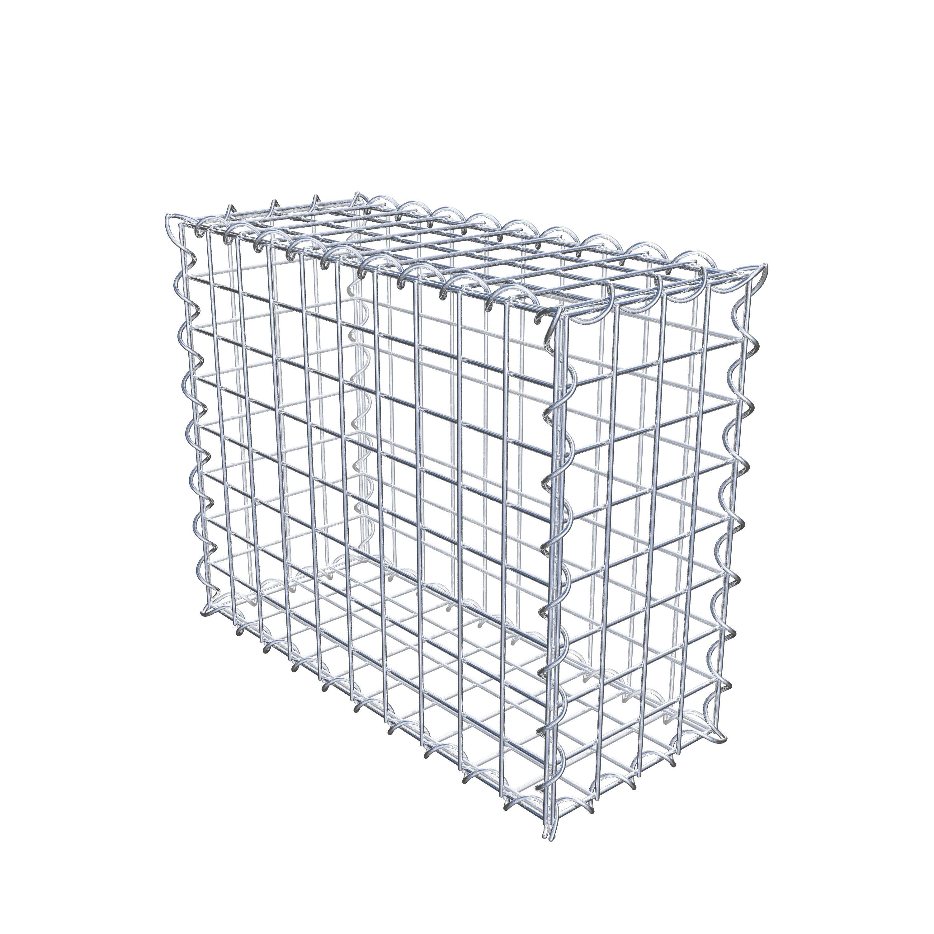 Gabion 50 cm x 40 cm x 20 cm (L x H x D), mesh size 5 cm x 5 cm, spiral