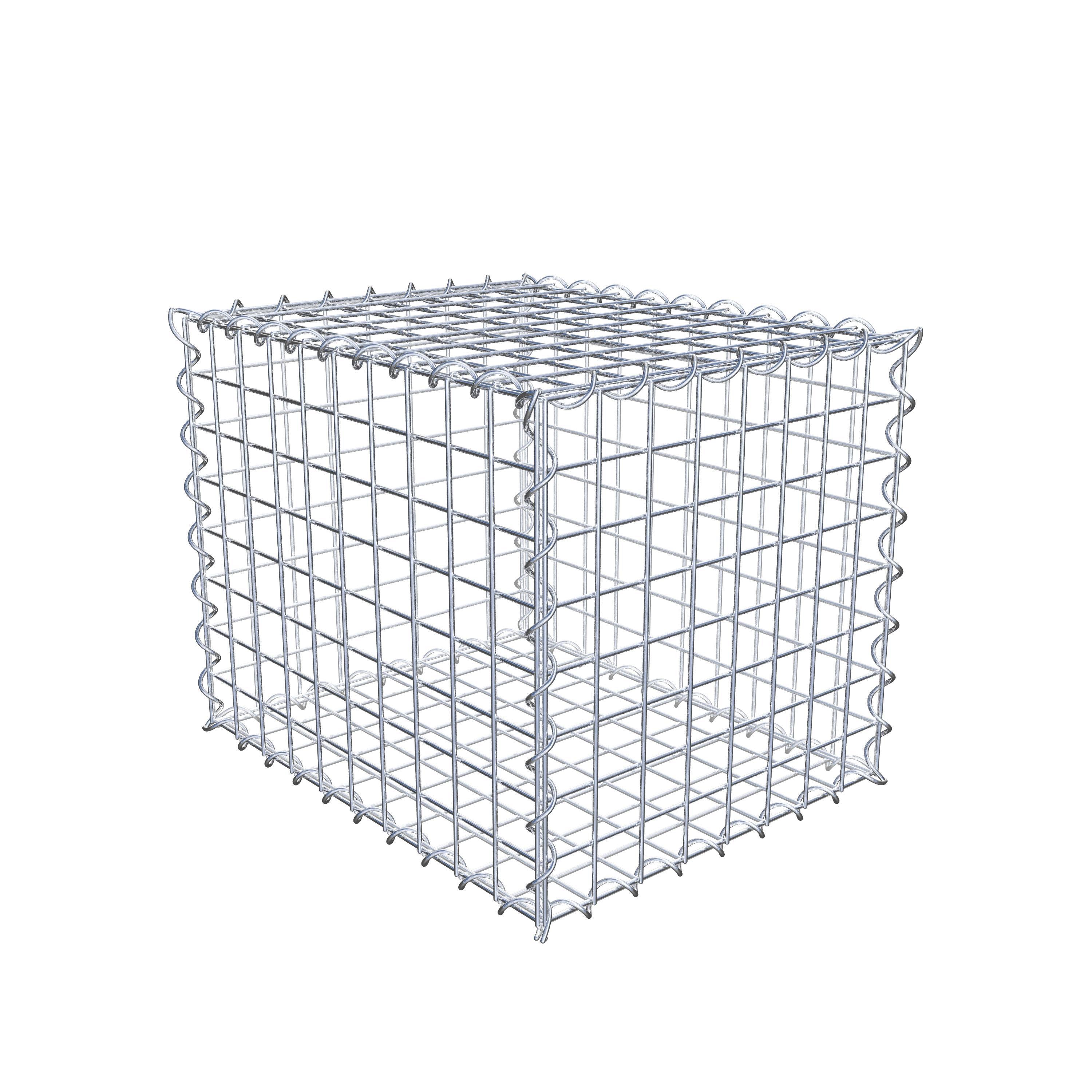 Gabion 50 cm x 40 cm x 40 cm (L x H x D), maskstorlek 5 cm x 5 cm, spiral