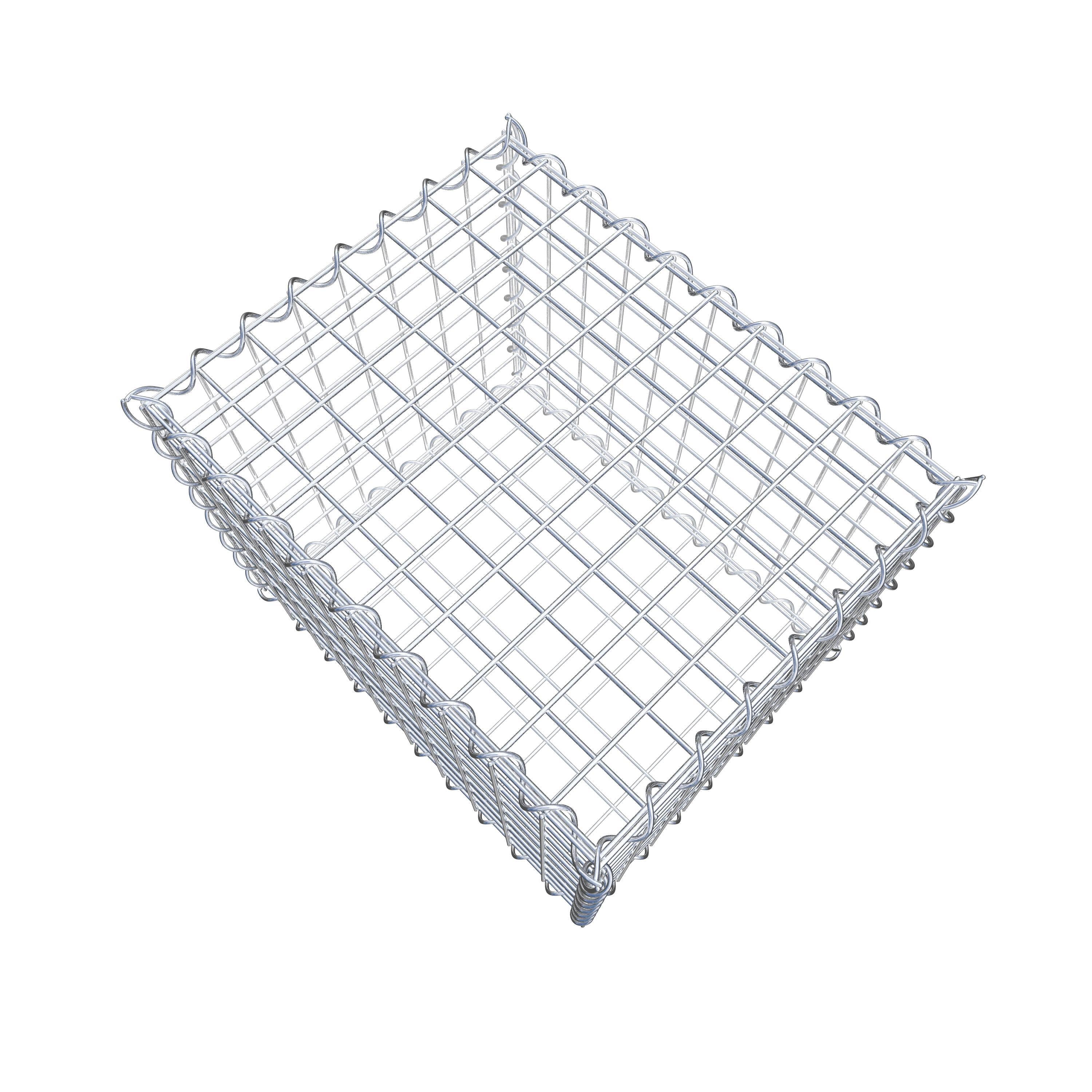 Gabion 50 cm x 40 cm x 40 cm (L x H x D), maskstorlek 5 cm x 5 cm, spiral