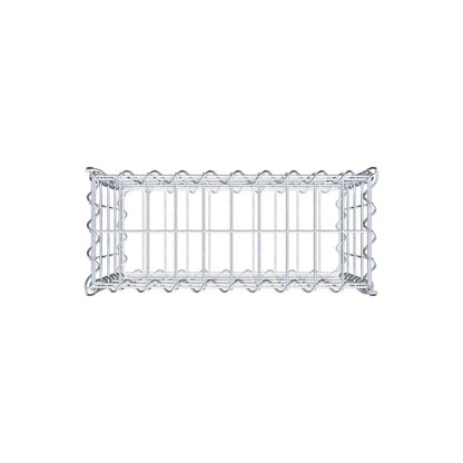Gabion 50 cm x 40 cm x 20 cm (L x H x D), maskstorlek 5 cm x 10 cm, spiral