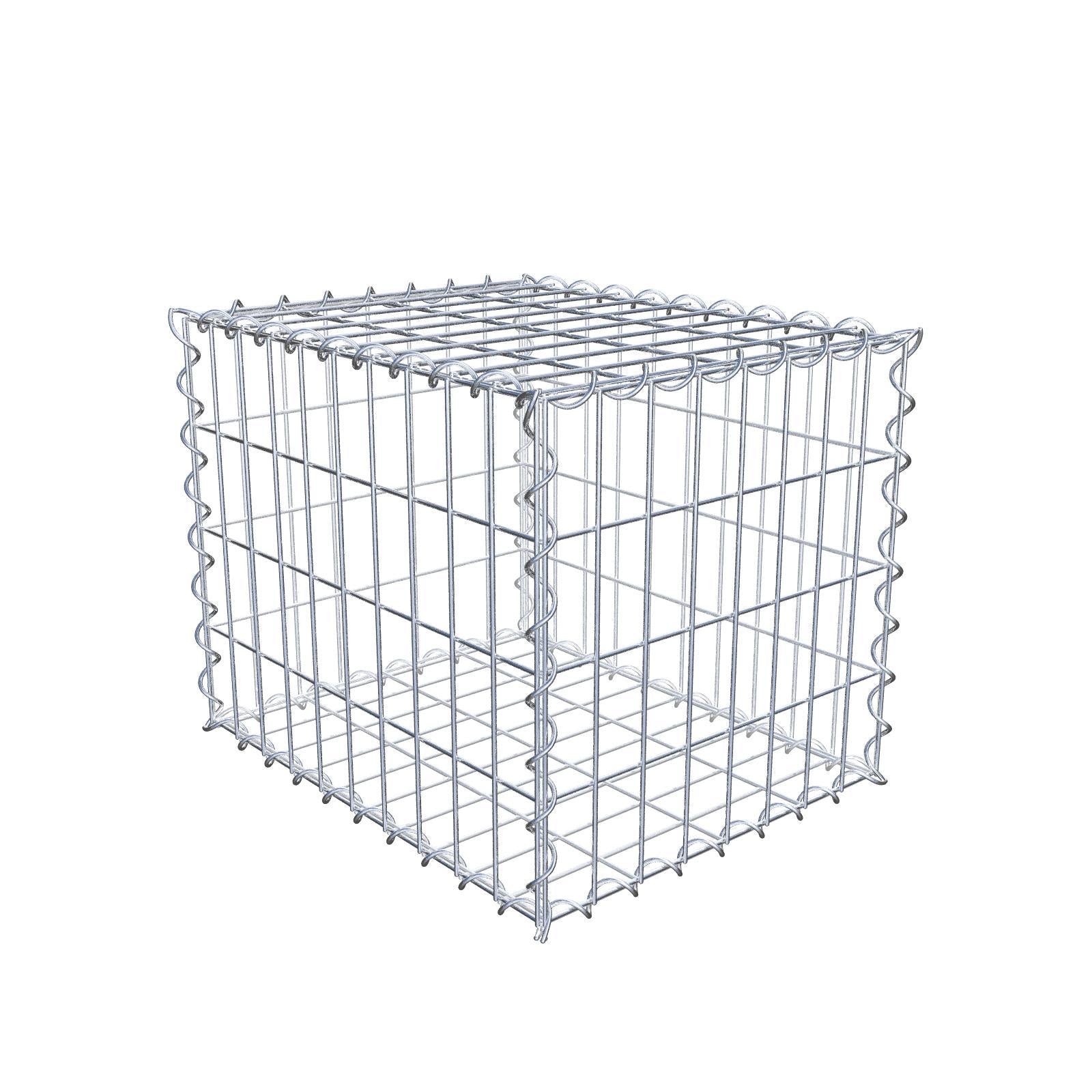 Gabbione 50 cm x 40 cm x 40 cm (L x H x P), maglia 5 cm x 10 cm, spirale