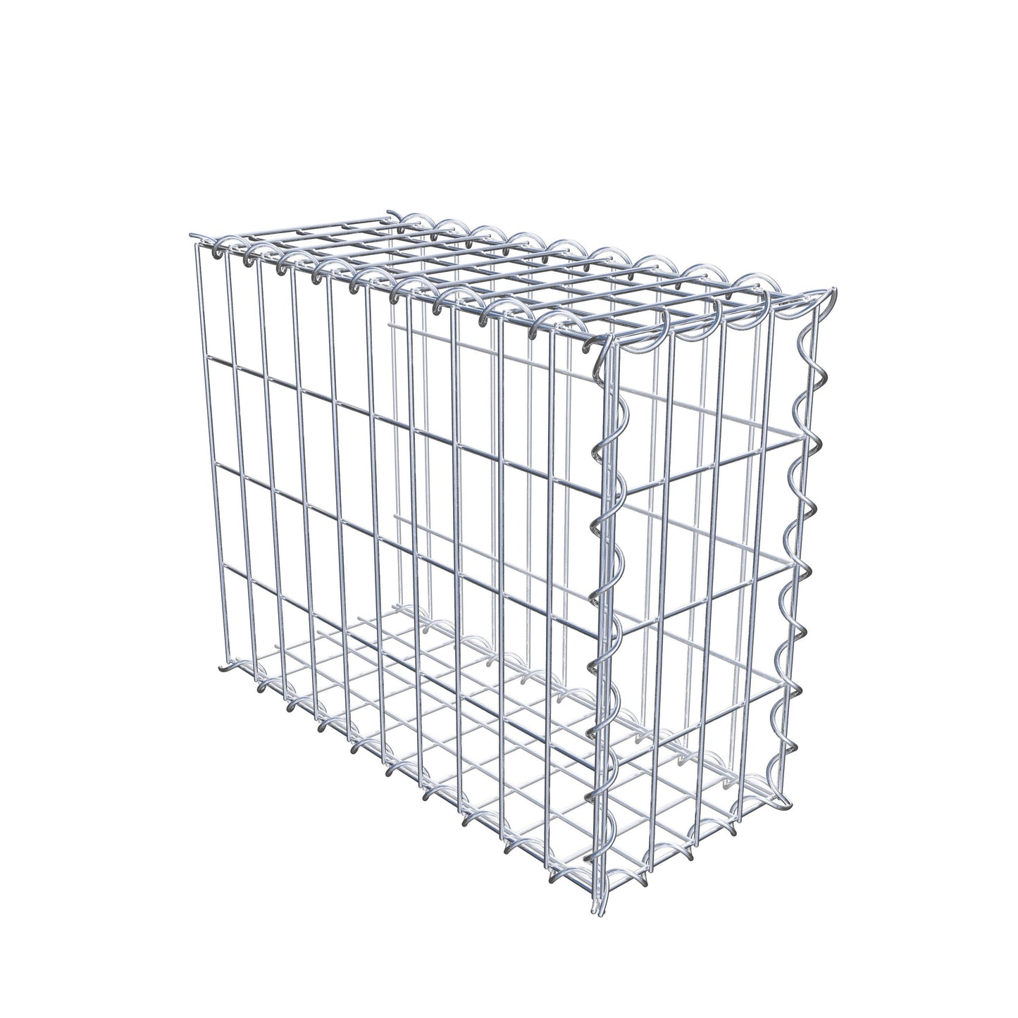 Anbaugabione Typ 2 50 cm x 40 cm x 20 cm (L x H x T), Maschenweite 5 cm x 10 cm, Spirale