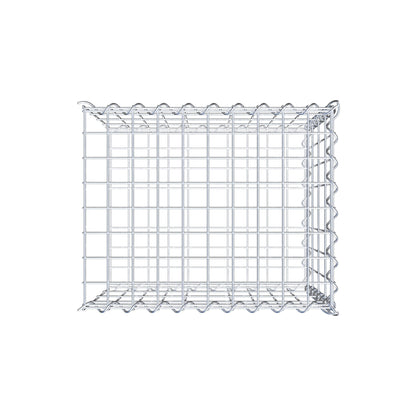 Grown-on gabion type 2 50 cm x 40 cm x 40 cm (L x H x D), mesh size 5 cm x 10 cm, spiral