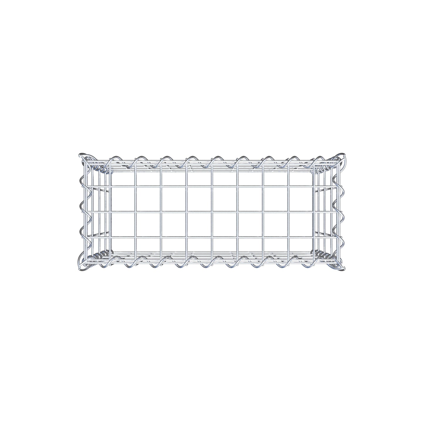 Opvokset gabion type 3 50 cm x 40 cm x 20 cm (L x H x D), maskestørrelse 5 cm x 10 cm, spiral