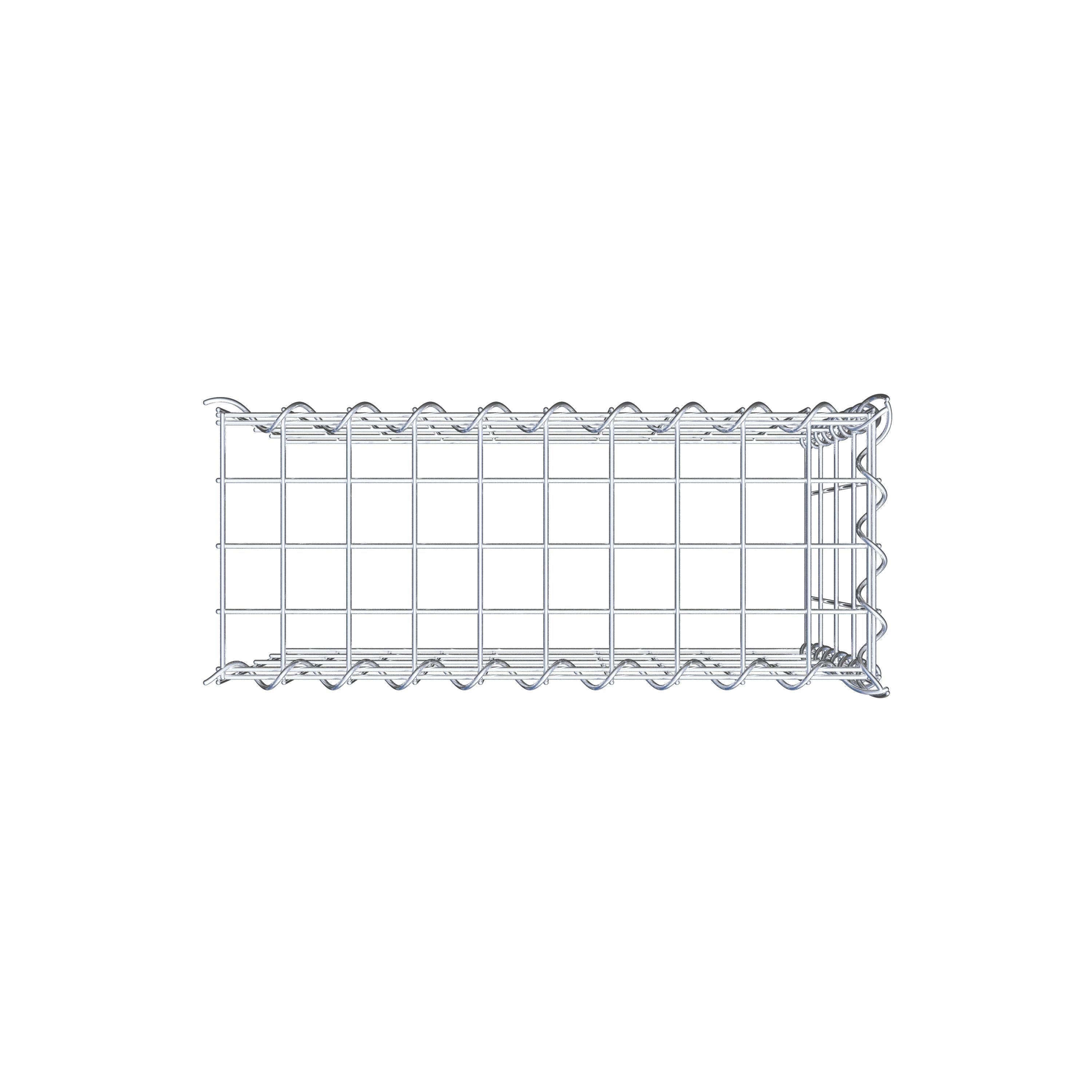 Add-on schanskorf type 4 50 cm x 40 cm x 20 cm (L x H x D), maaswijdte 5 cm x 10 cm, spiraalvormig