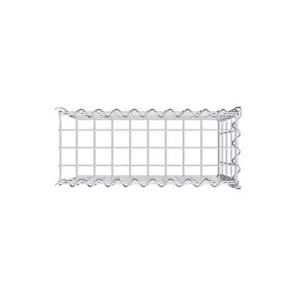 Grown-on gabion type 4 50 cm x 40 cm x 20 cm (L x H x D), mesh size 5 cm x 10 cm, spiral