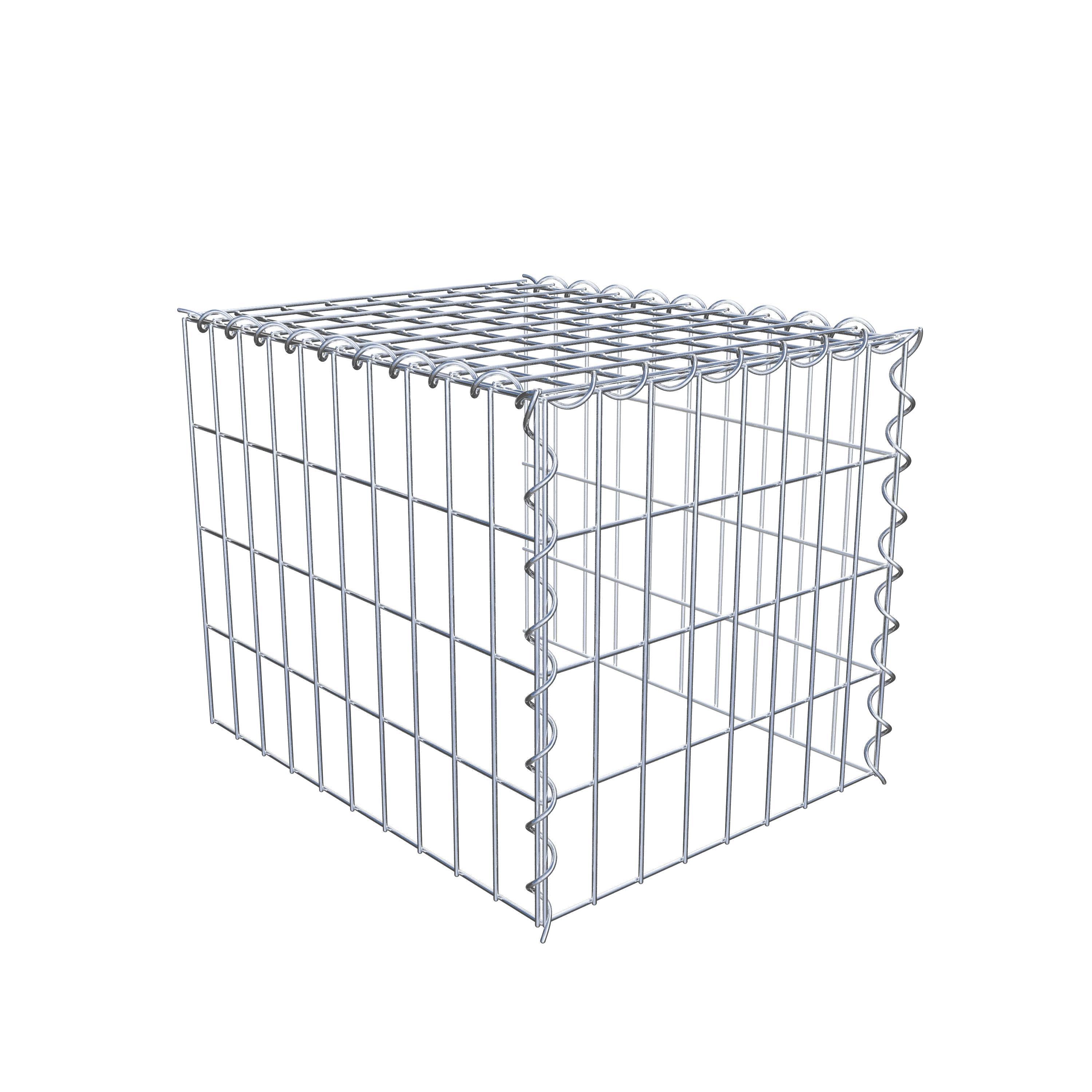 Grown-on gabion type 4 50 cm x 40 cm x 40 cm (L x H x D), mesh size 5 cm x 10 cm, spiral