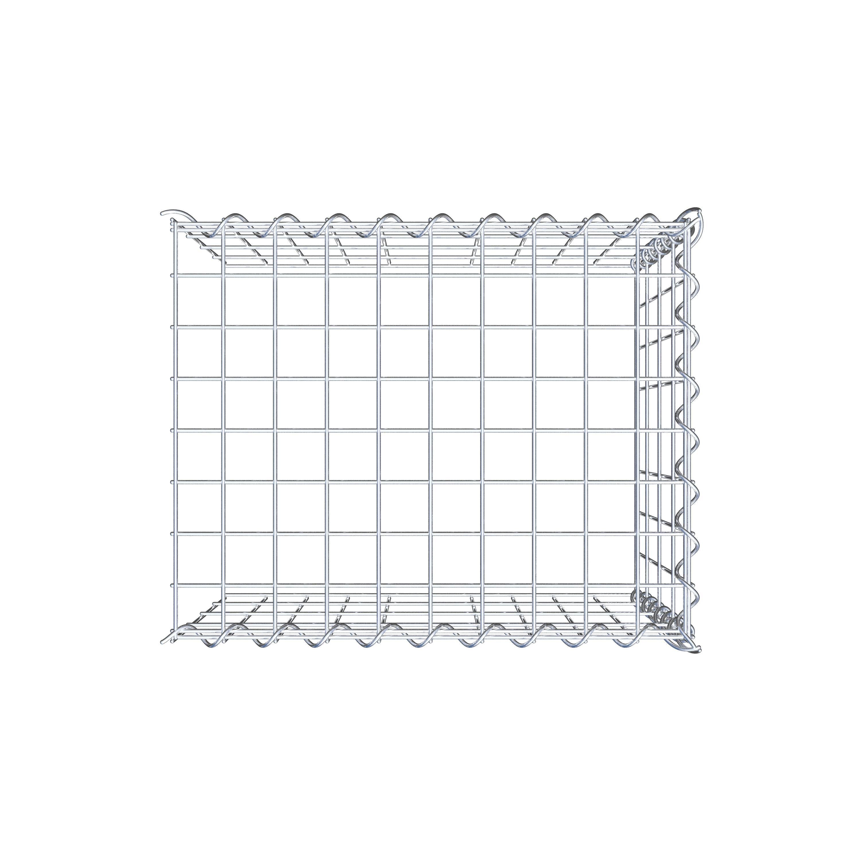 Grown-on gabion type 4 50 cm x 40 cm x 40 cm (L x H x D), mesh size 5 cm x 10 cm, spiral