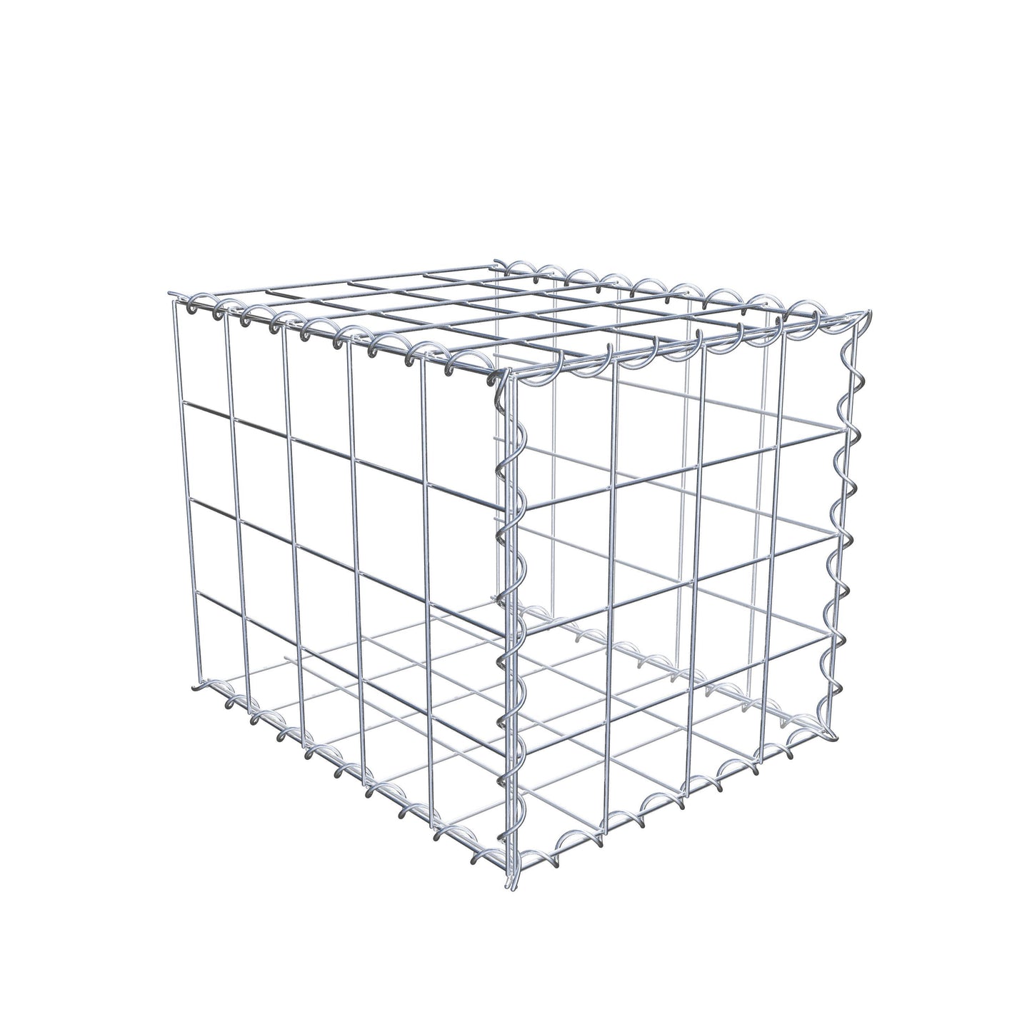 Gabion rapporté type 2 50 cm x 40 cm x 40 cm (L x H x P), mailles 10 cm x 10 cm, spirale