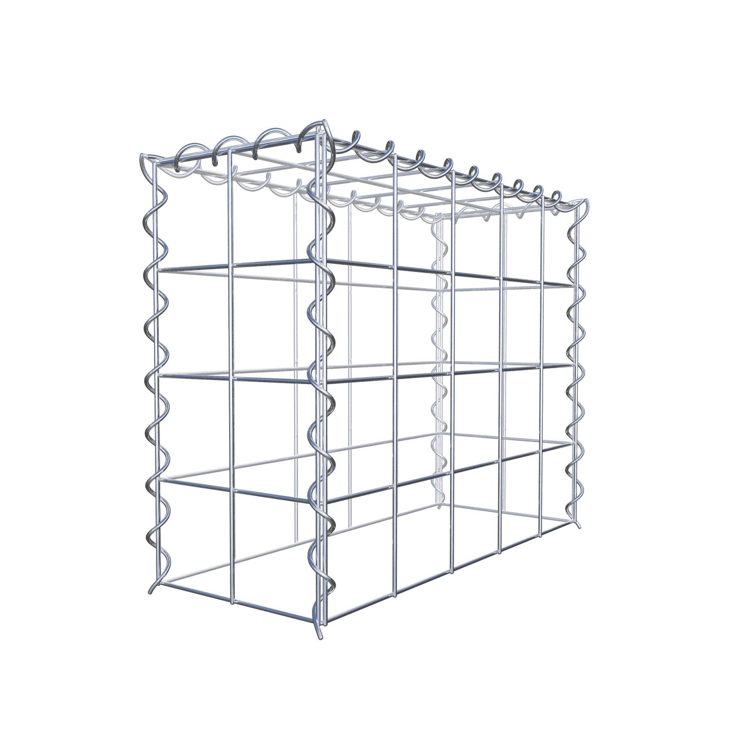Gabion rapporté type 3 50 cm x 40 cm x 20 cm (L x H x P), mailles 10 cm x 10 cm, spirale