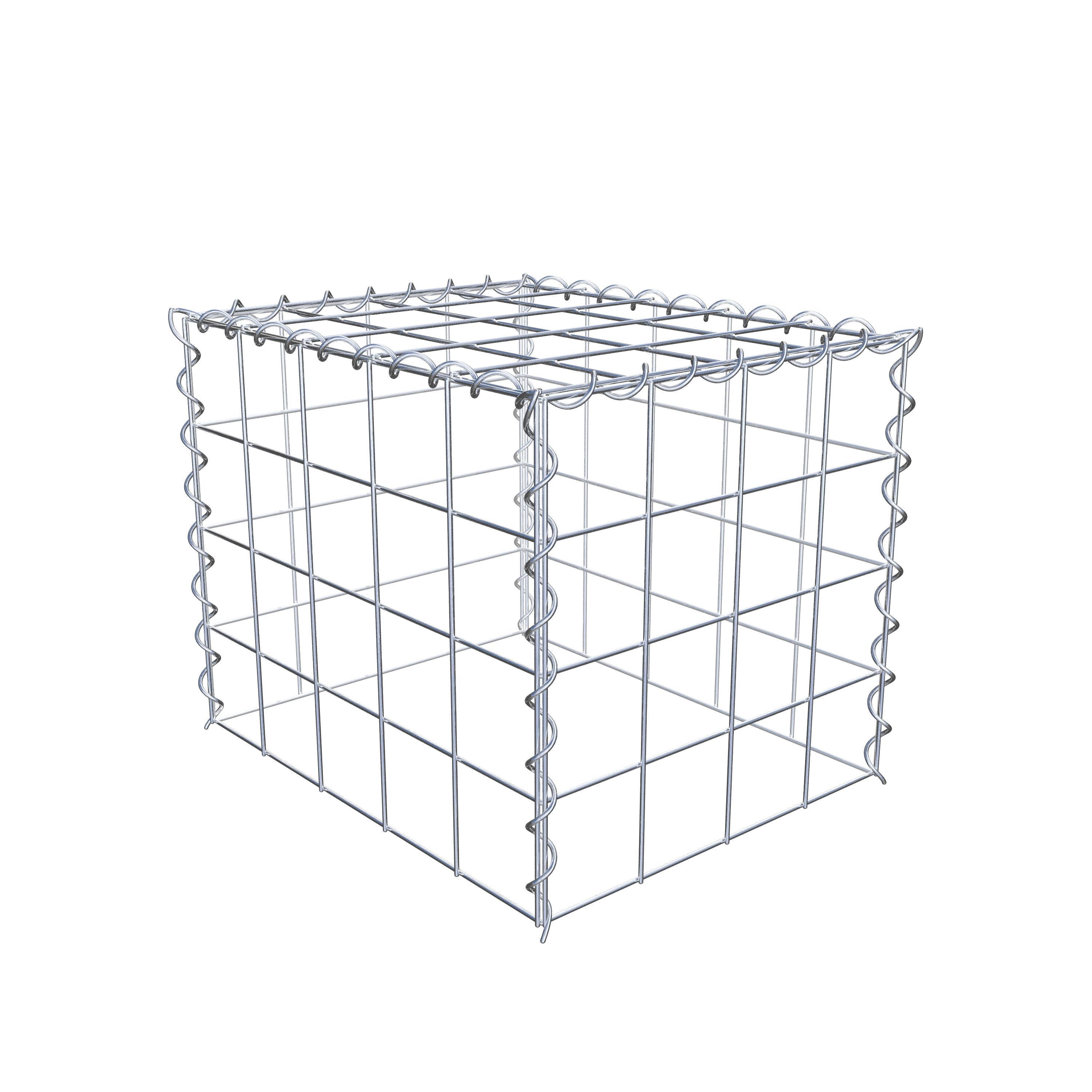 Grown-on gabion type 3 50 cm x 40 cm x 40 cm (L x H x D), mesh size 10 cm x 10 cm, spiral