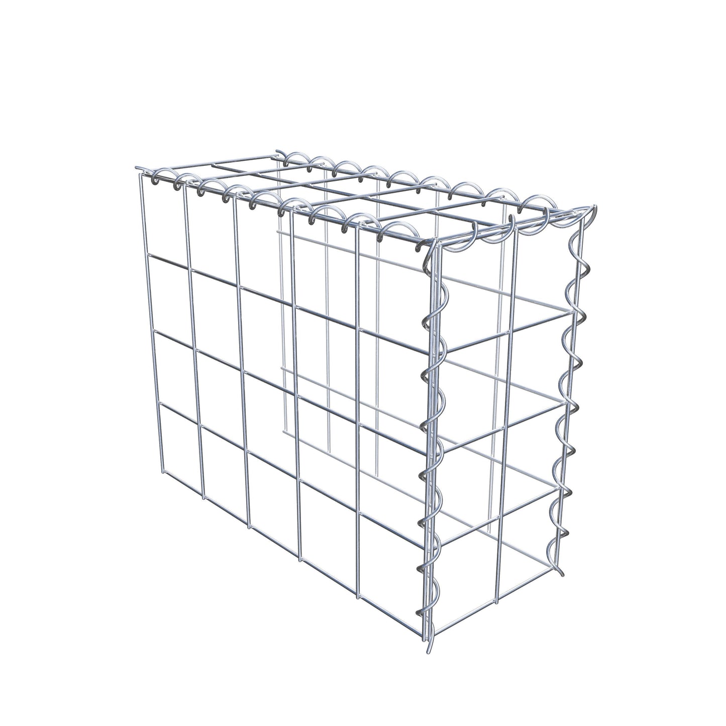 Gavión adicional tipo 4 50 cm x 40 cm x 20 cm (L x A x P), malla 10 cm x 10 cm, en espiral