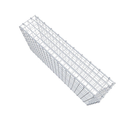 Gabbione 100 cm x 50 cm x 20 cm (L x H x P), maglia 5 x 5 cm, anello a spirale