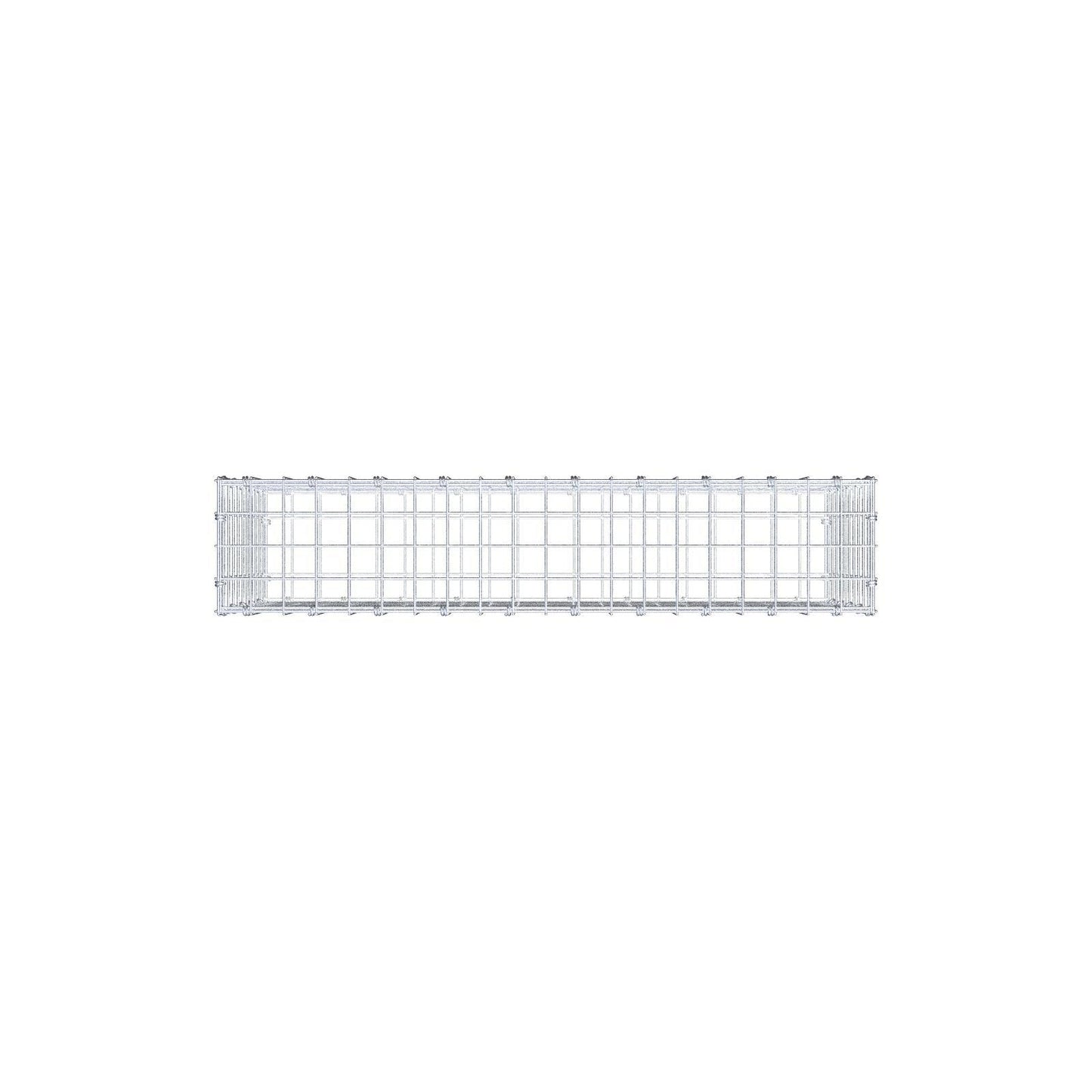 Gabbione 100 cm x 50 cm x 20 cm (L x H x P), maglia 5 x 5 cm, anello a spirale